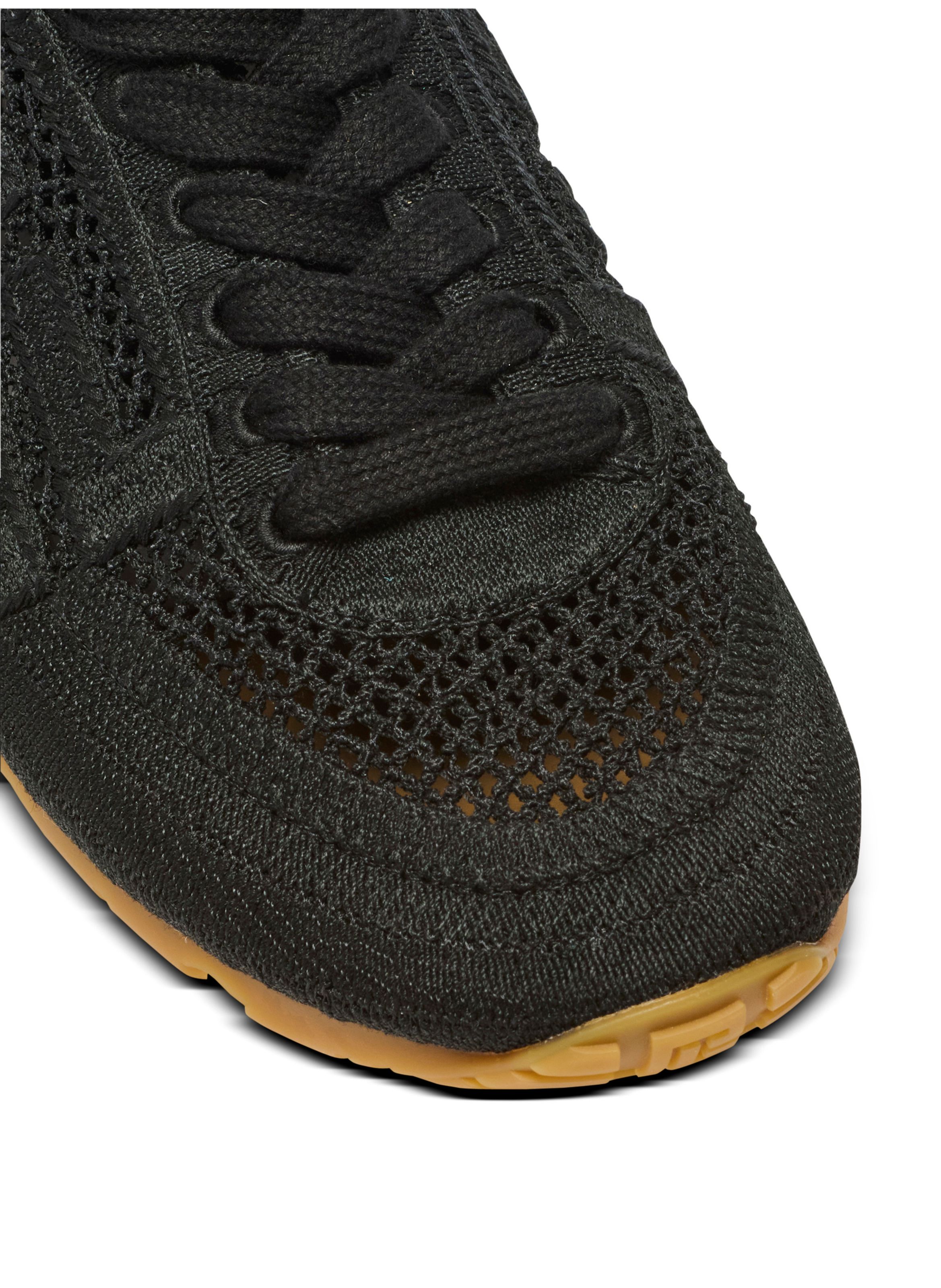Baskets racer 45 en macramé BALMAIN Noir