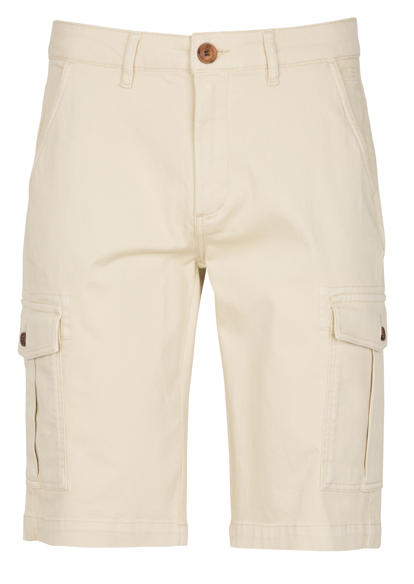 Bermuda cargo droit uni à poches ARMOR-LUX Beige