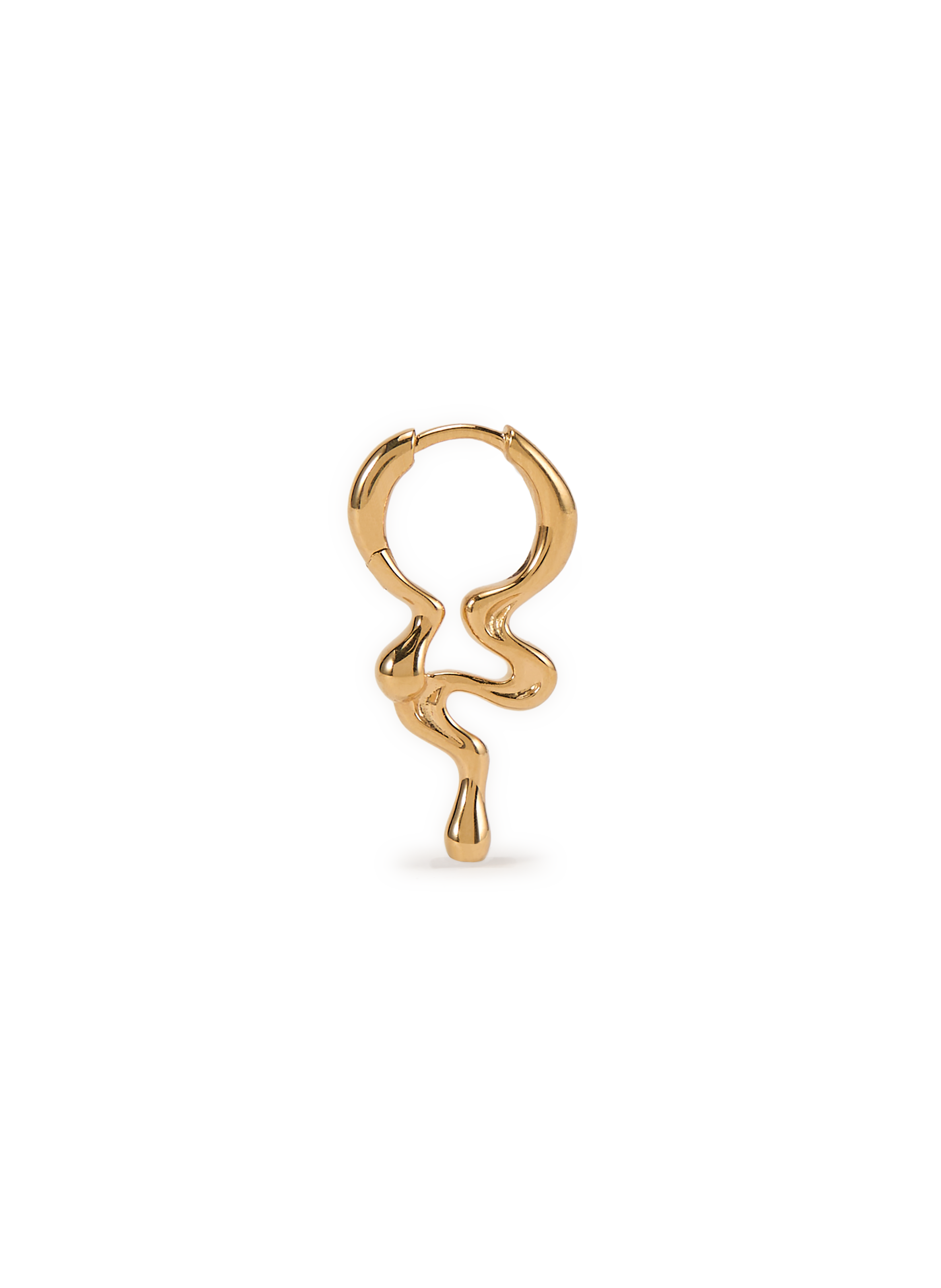 Boucle d'oreille Maya Huggie en argent MARIA BLACK Doré