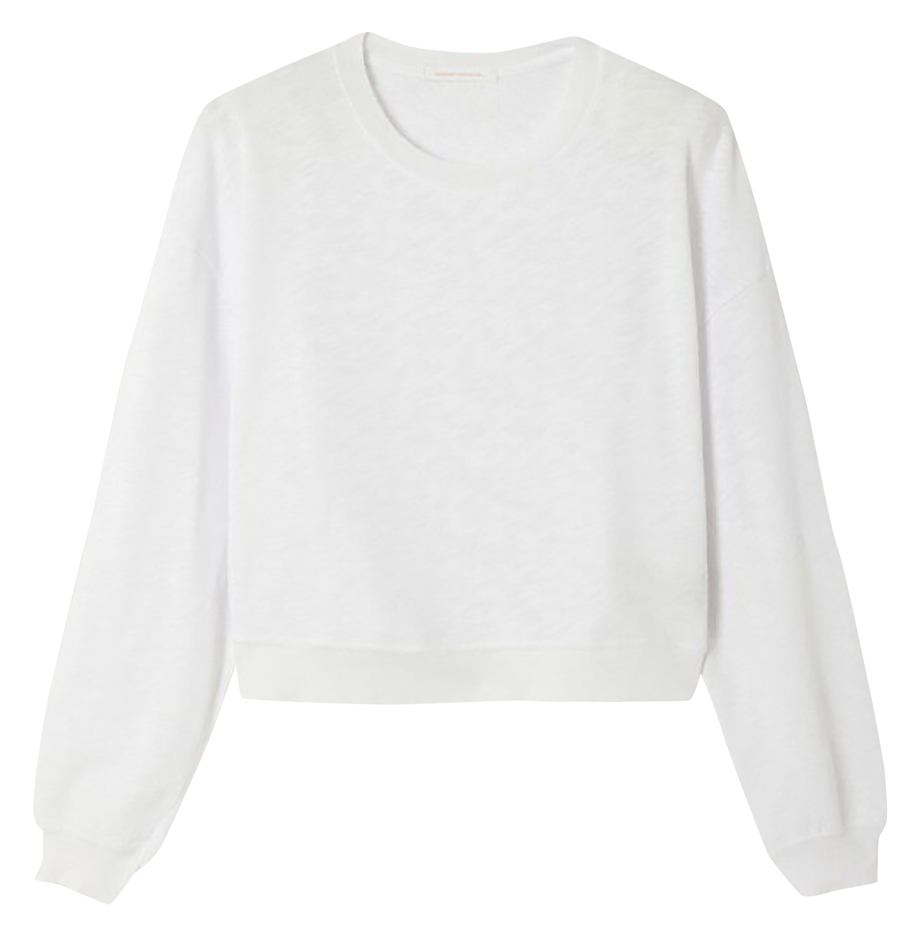 Tee-shirt droit col rond en coton sonoma Blanc