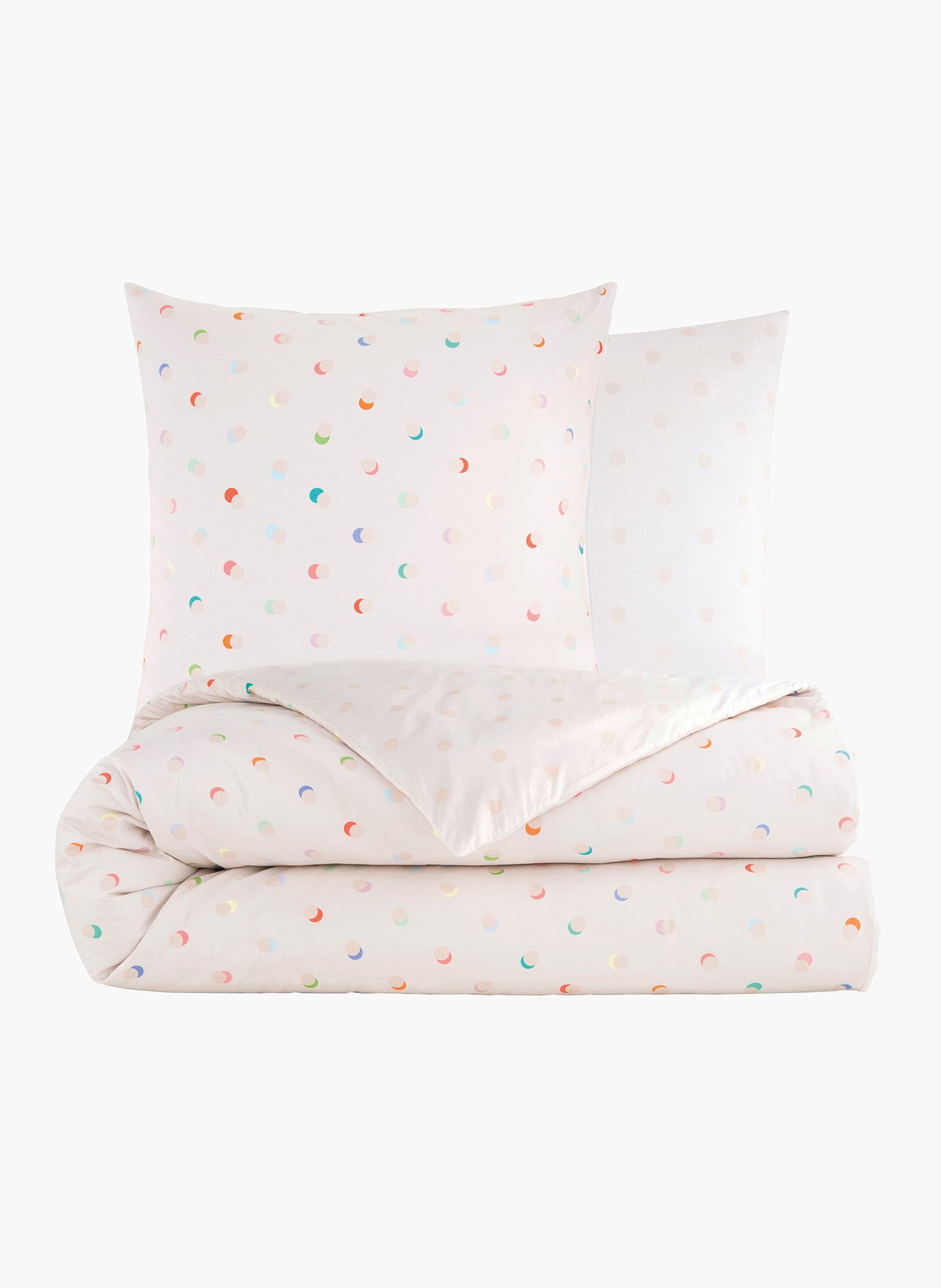 Pack housse de couette + taie(s) d'oreiller le bonbon ANNE DE SOLENE Beige