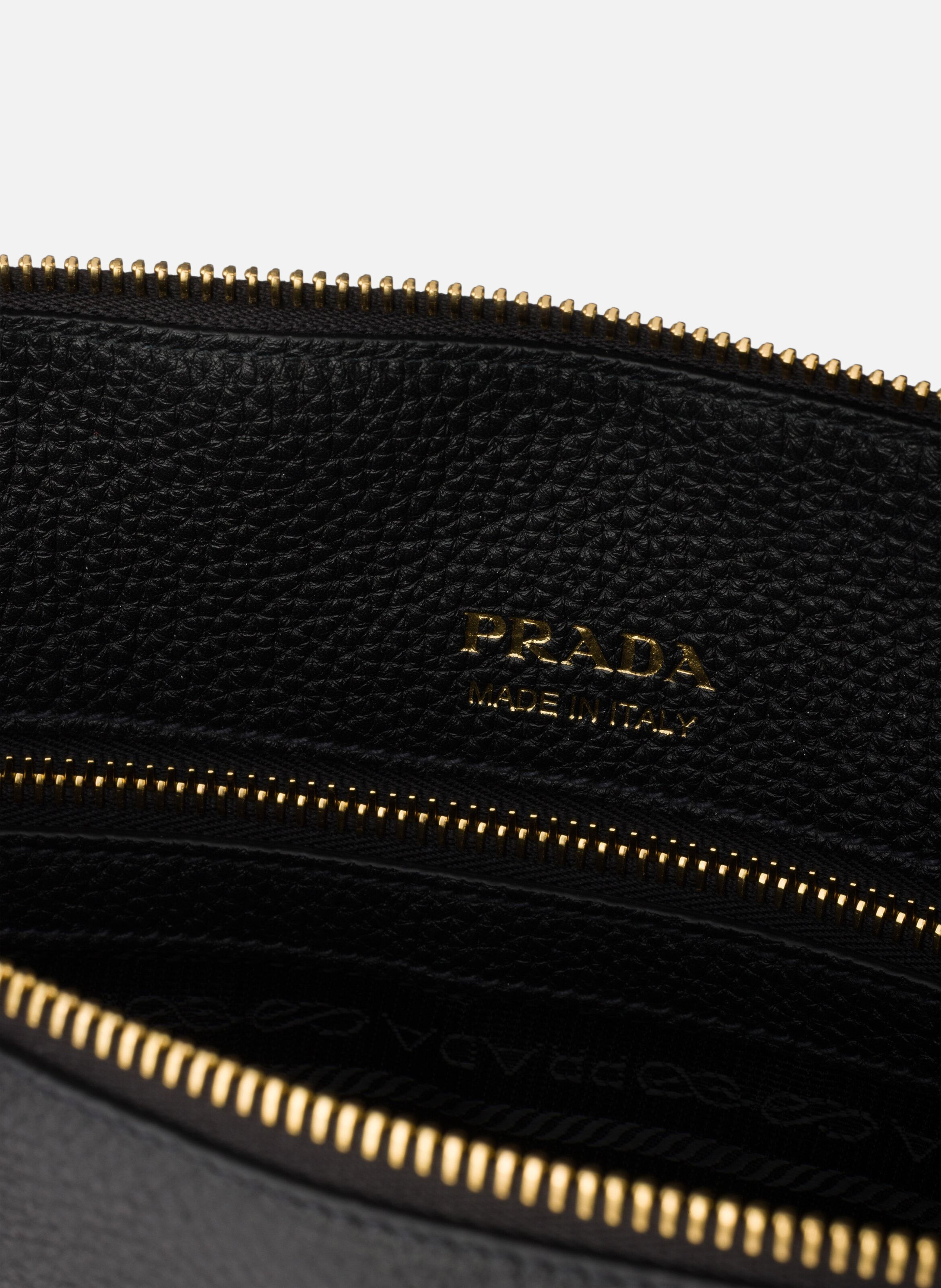 Grand cabas en cuir PRADA Noir