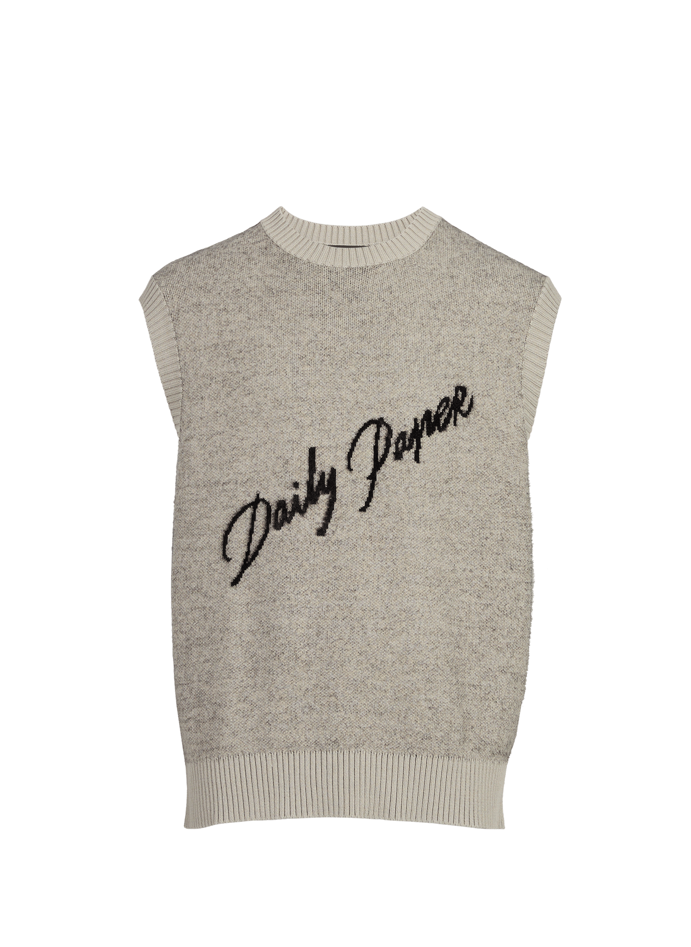 Pull oversize col rond en coton  DAILY PAPER Gris