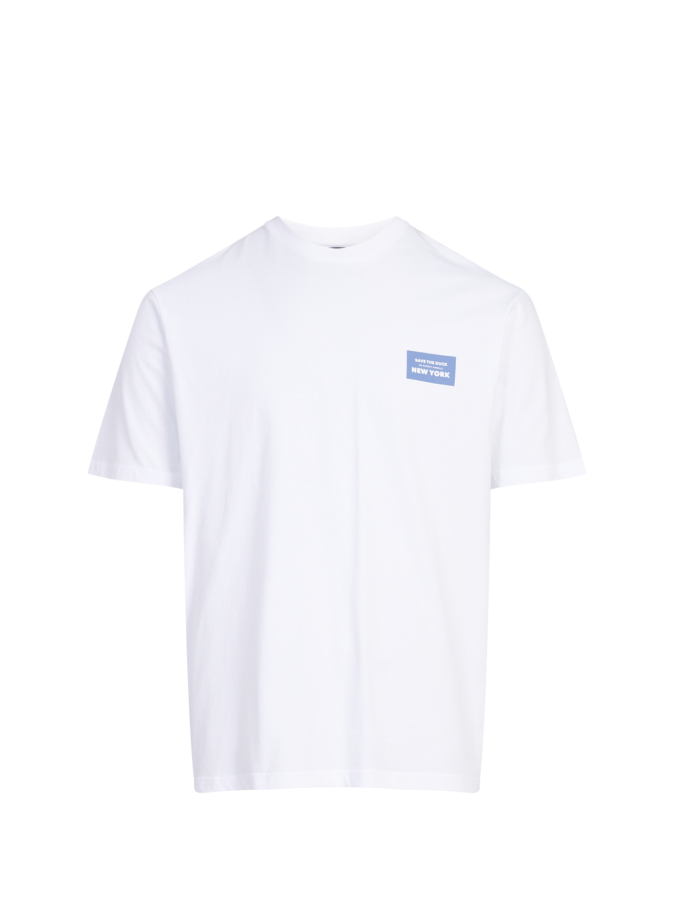 Round neck cotton t-shirt SAVE THE DUCK White