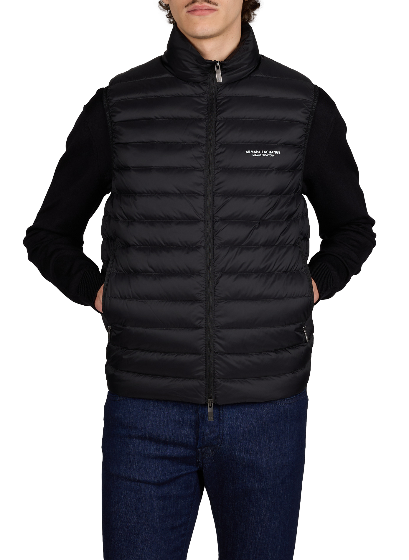 Quilted gilet ARMANI EXCHANGE Black