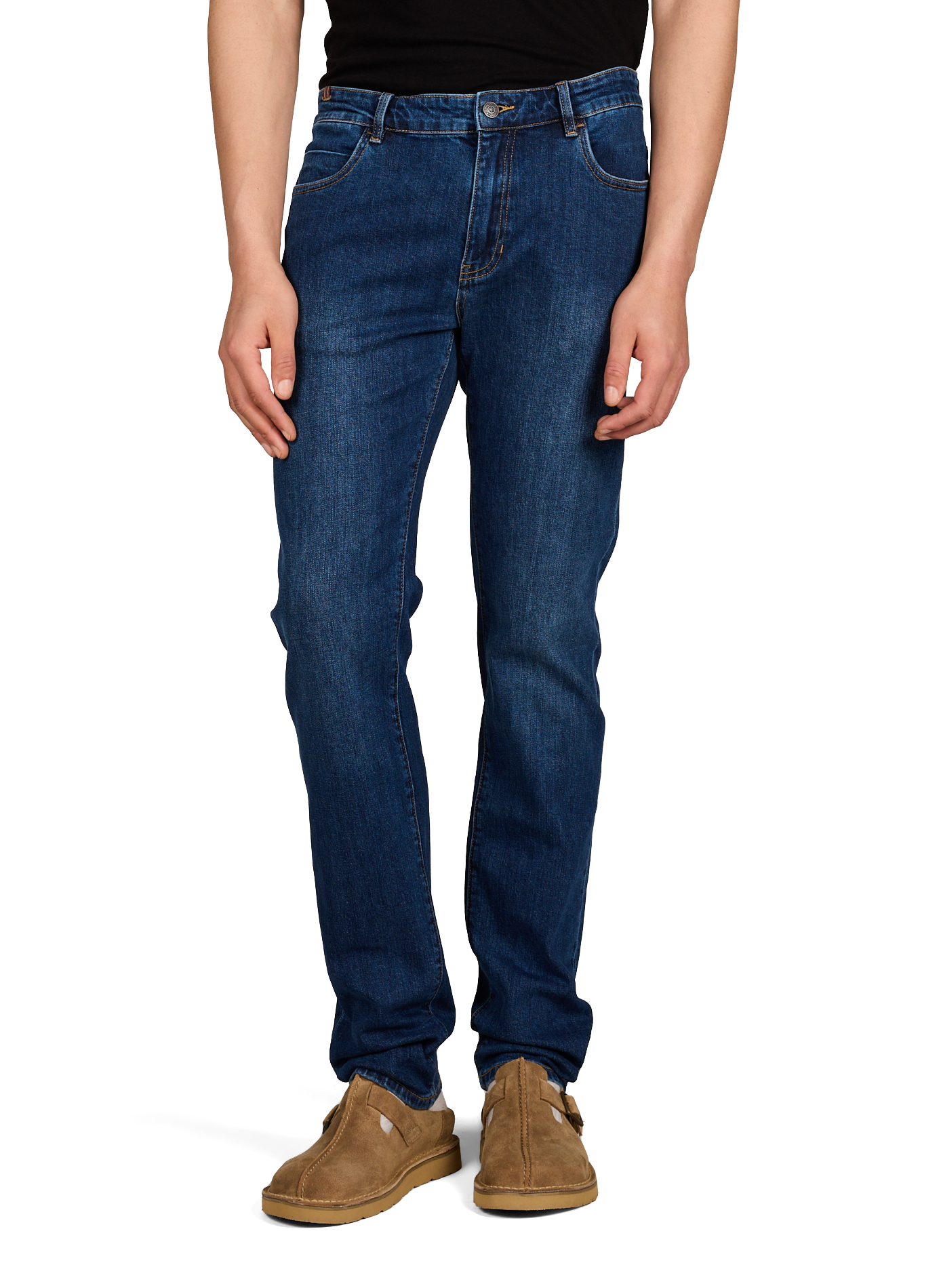 Five-pocket cotton blend jeans NOTIFY Blue