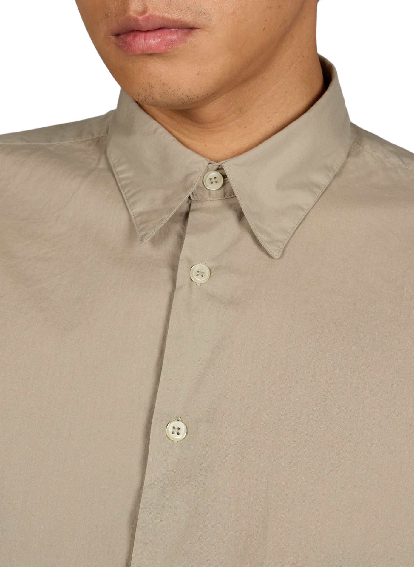Chemise col classique en coton LAFAURIE Vert