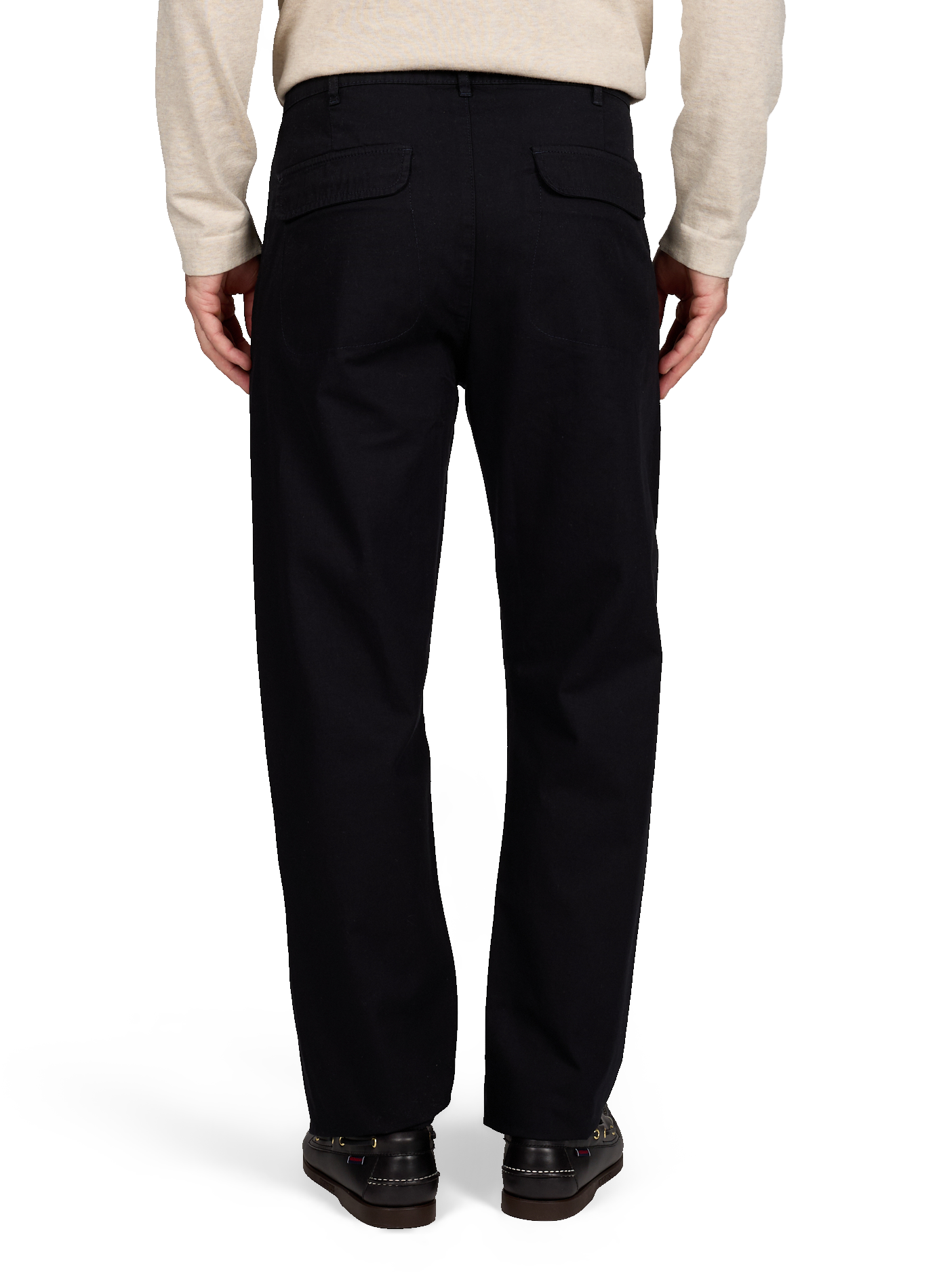 Diego straight pants in cotton and linen LAFAURIE Blue