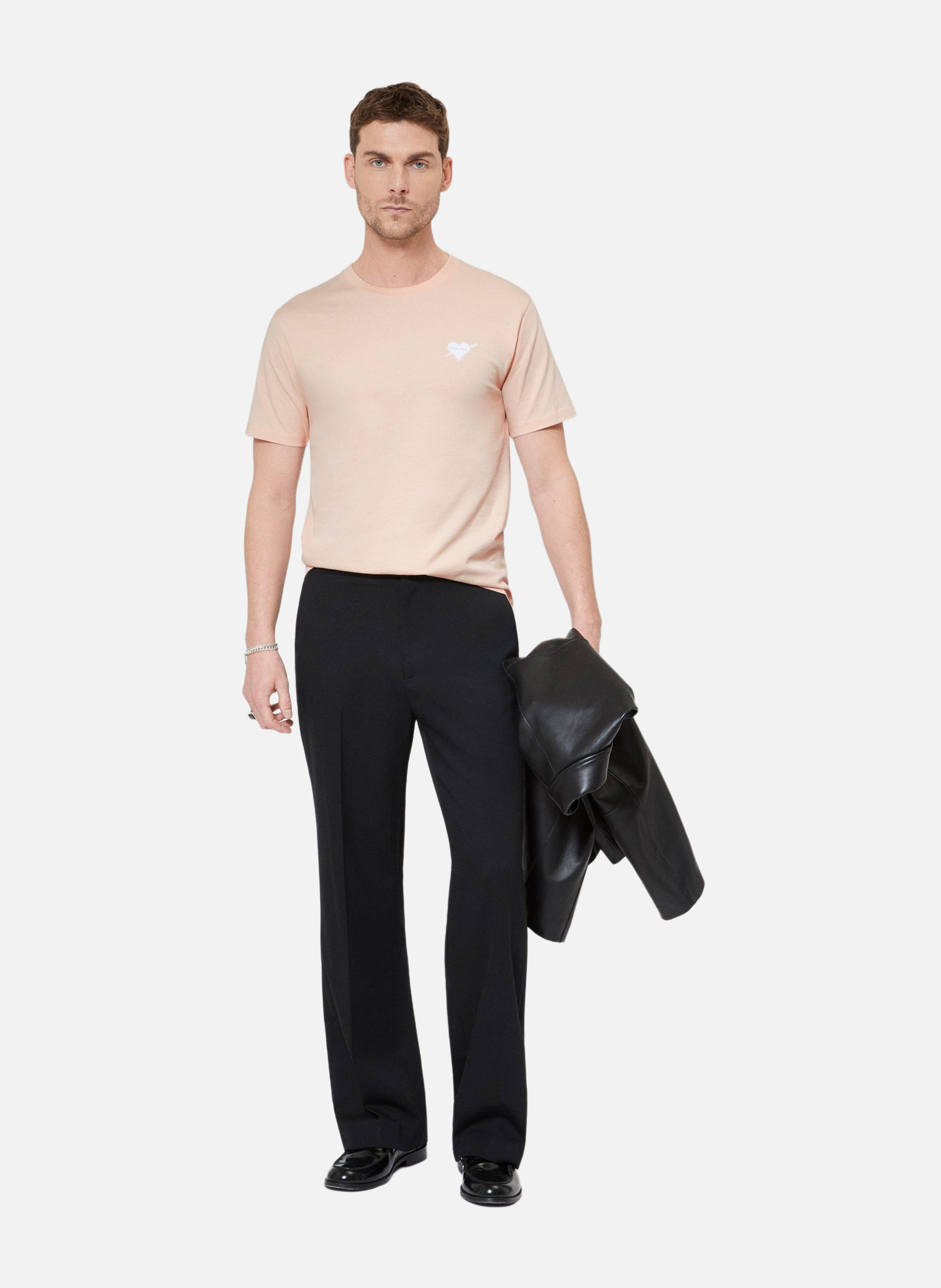 T-shirt avec flocage coeur THE KOOPLES Rose