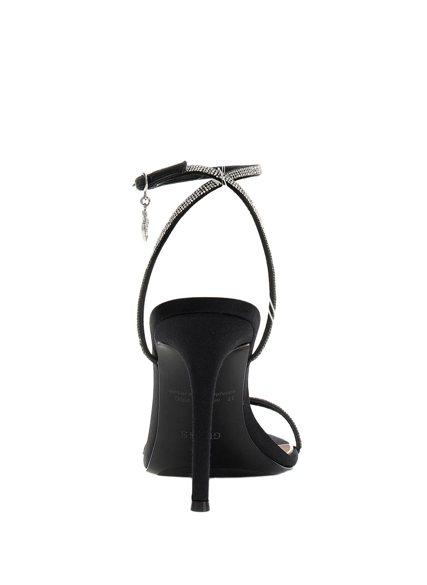 Sandali con tacco Charmer con strass. GUESS Nero