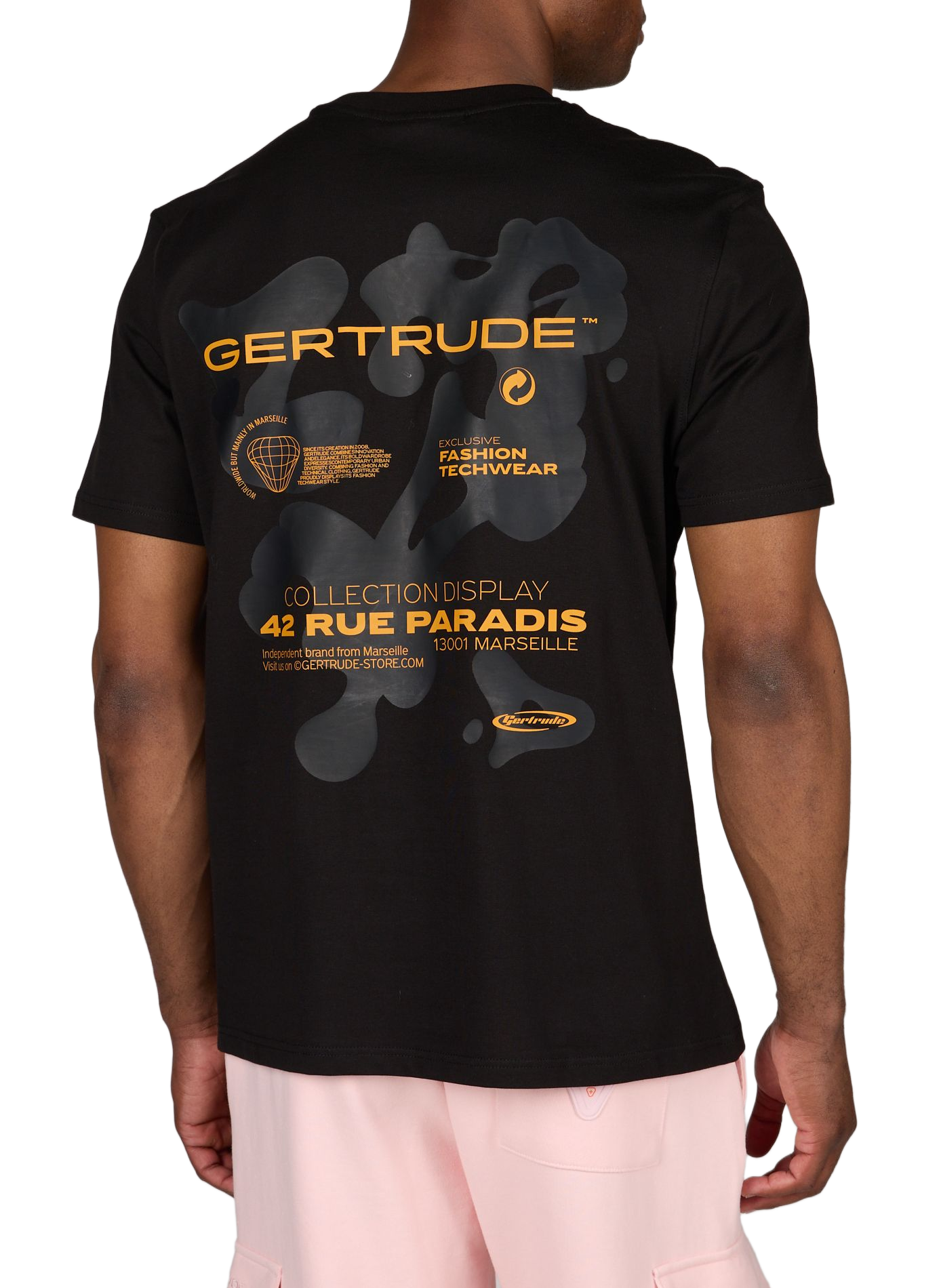 Printed cotton T-shirt GERTRUDE ET GASTON Black