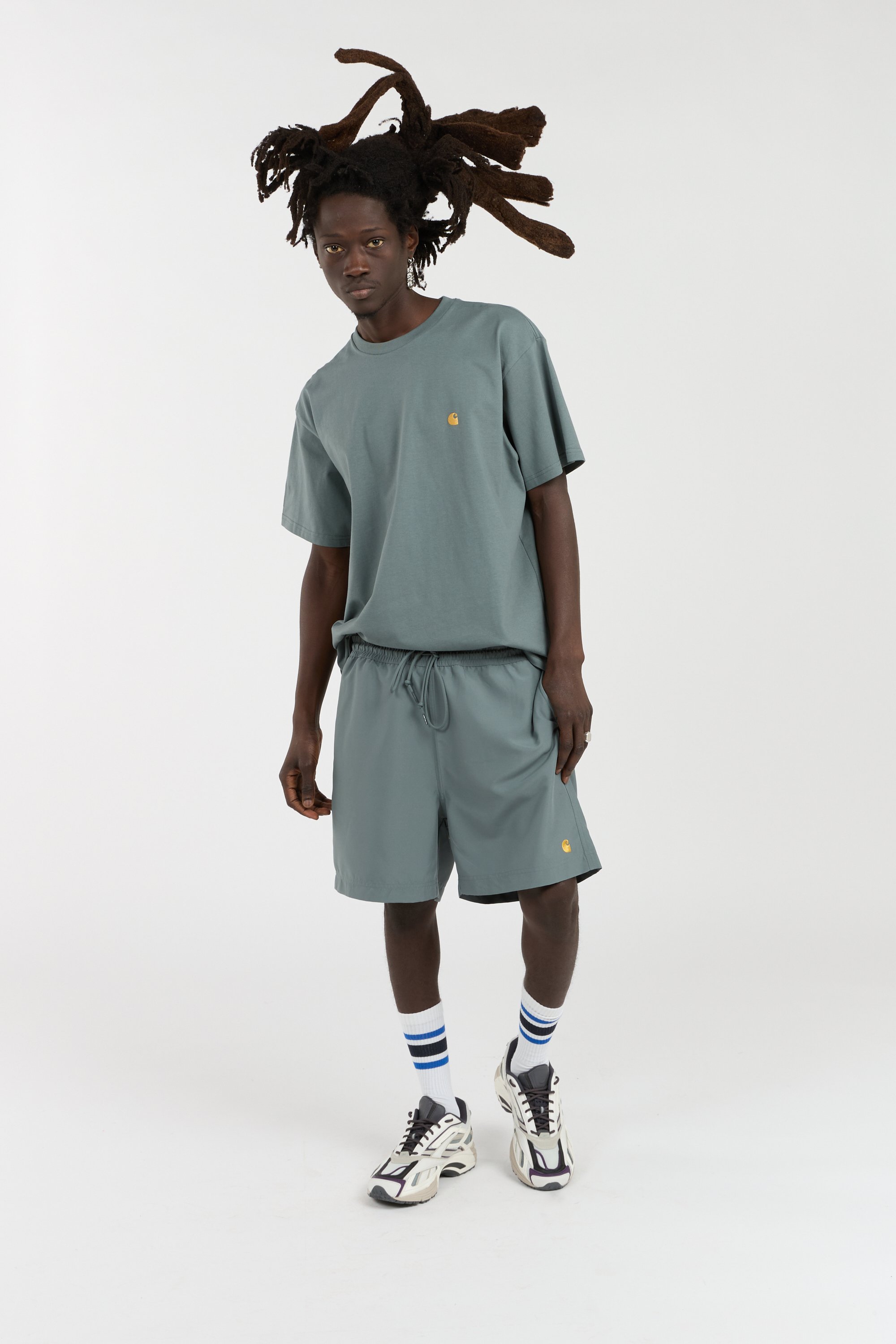 Short de bain chase swim trunks CARHARTT WIP Vert