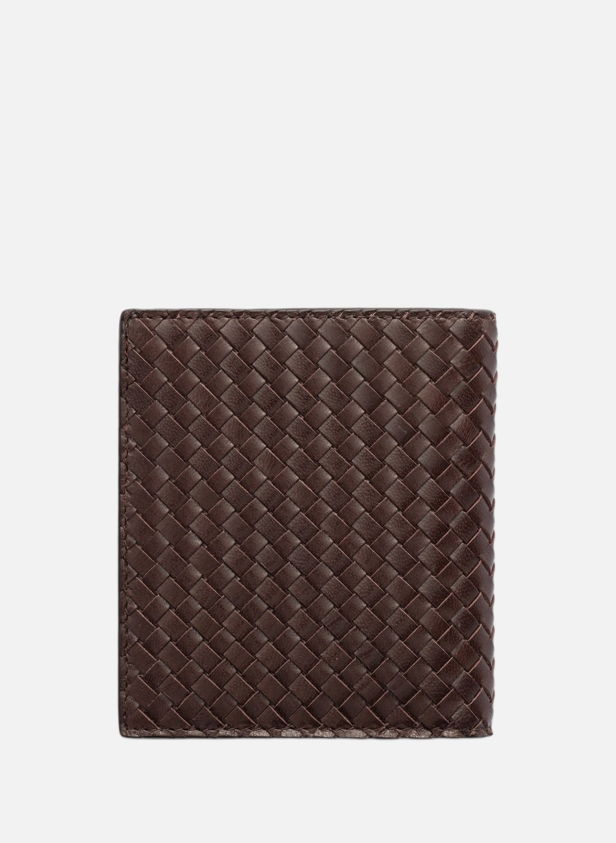 Portefeuille en cuir PRADA Marron