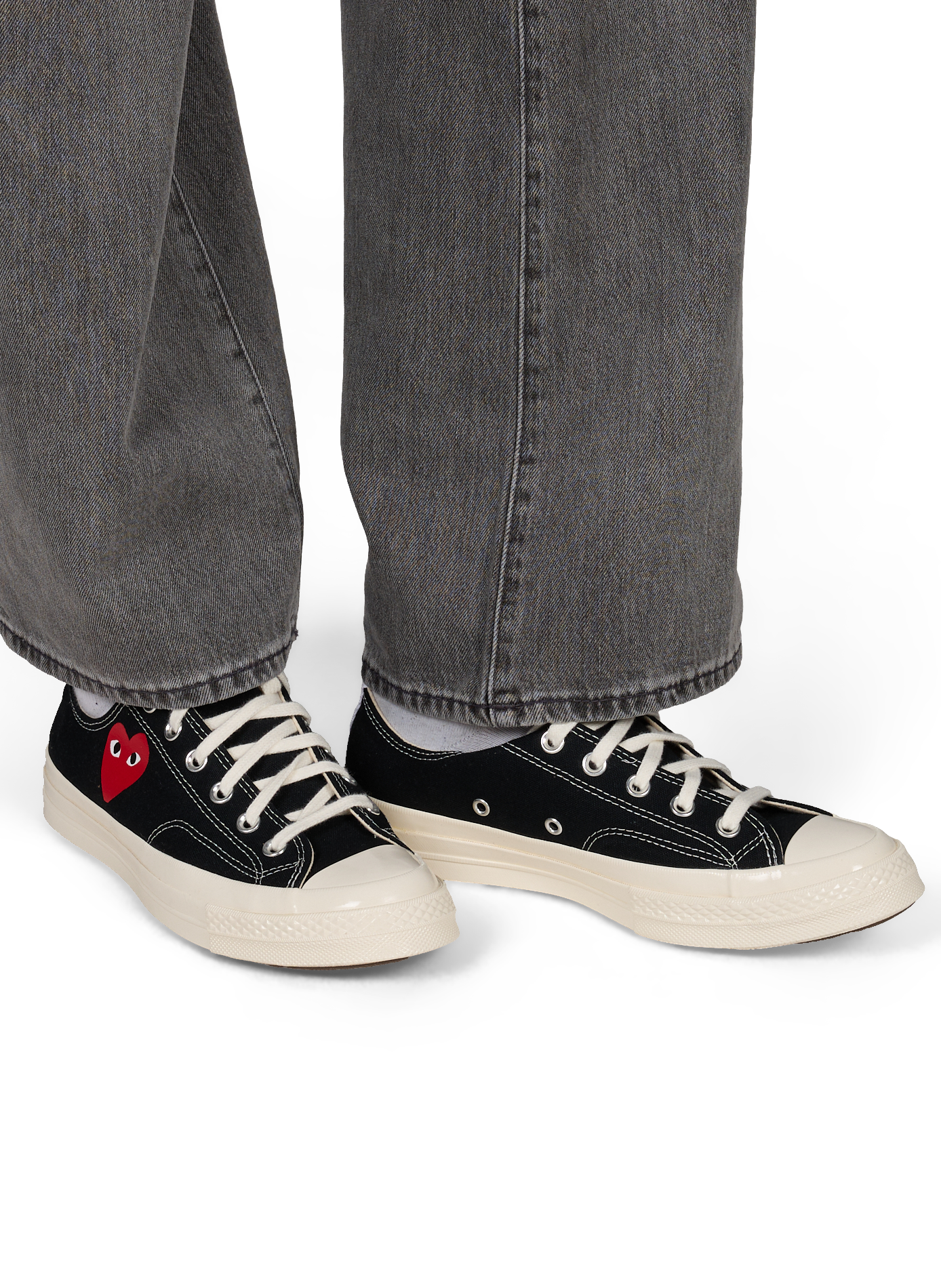Zapatillas Chuck All Stars Single Heart de algodón COMME DES GARCONS PLAY Negro