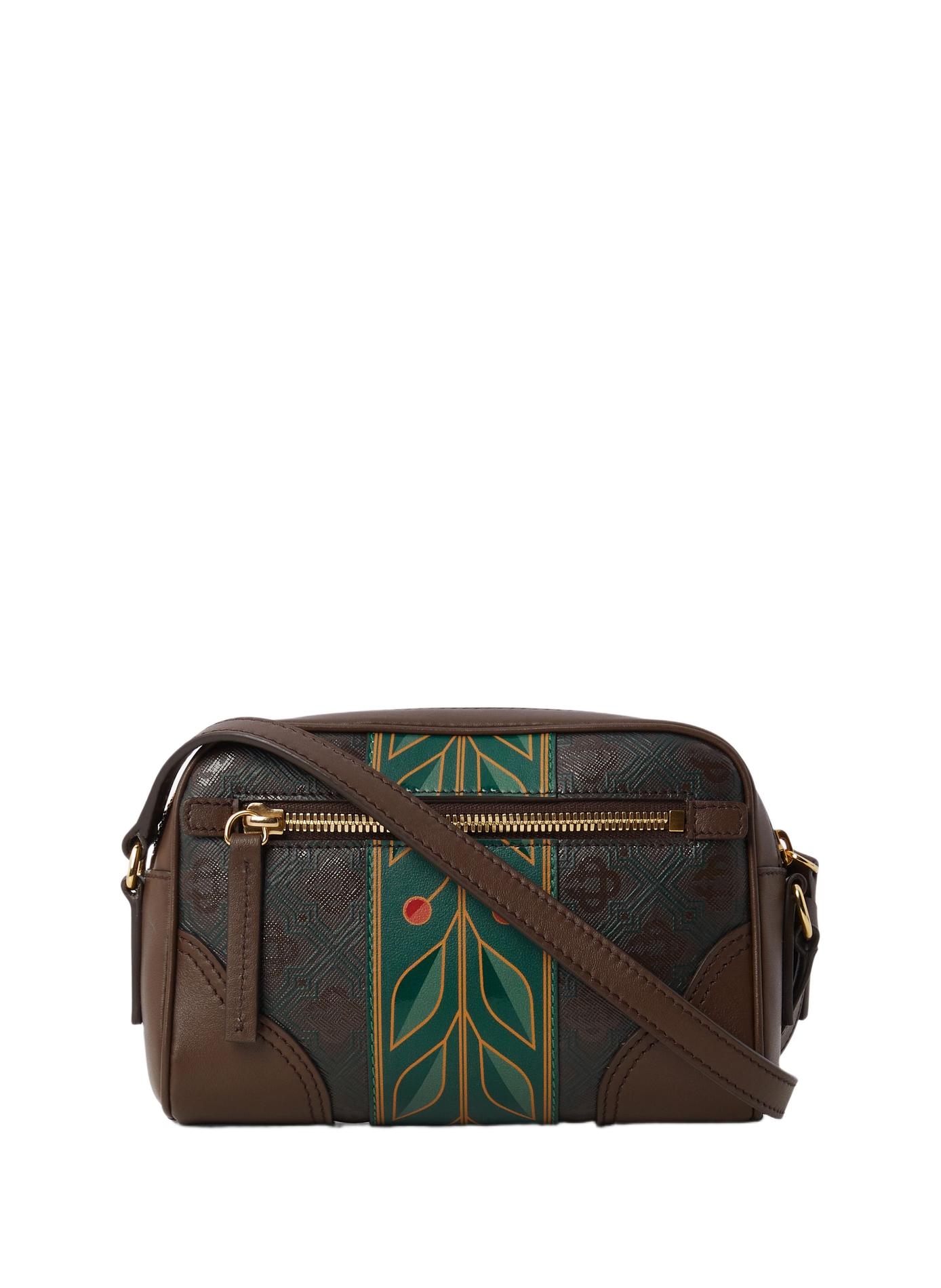 Patterned shoulder bag CASABLANCA PARIS Brown