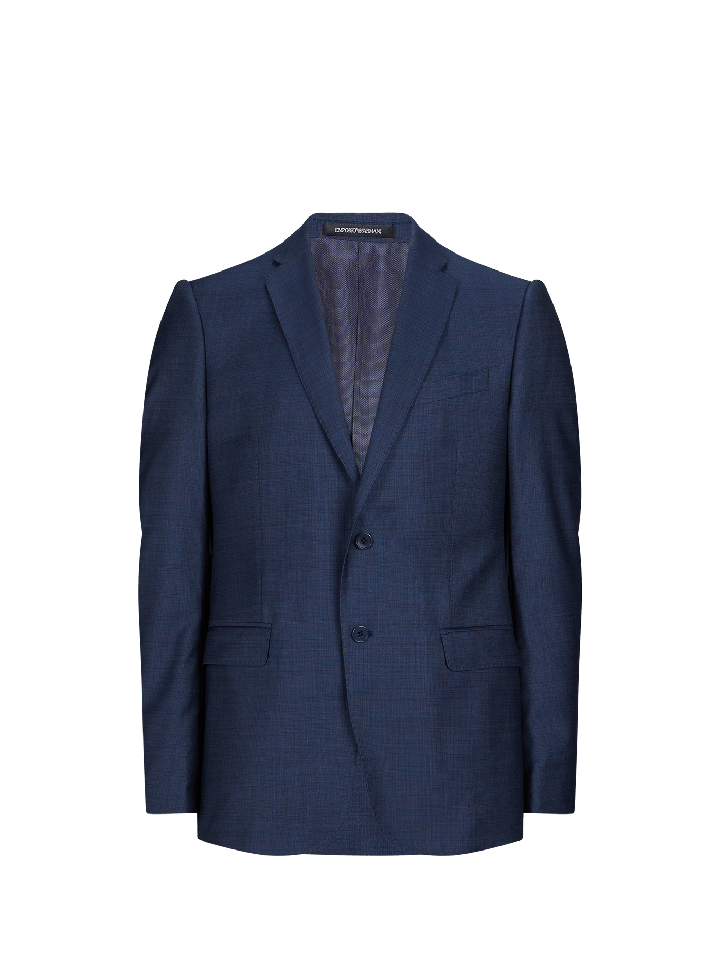 Two-piece virgin wool tweed suit EMPORIO ARMANI Blue