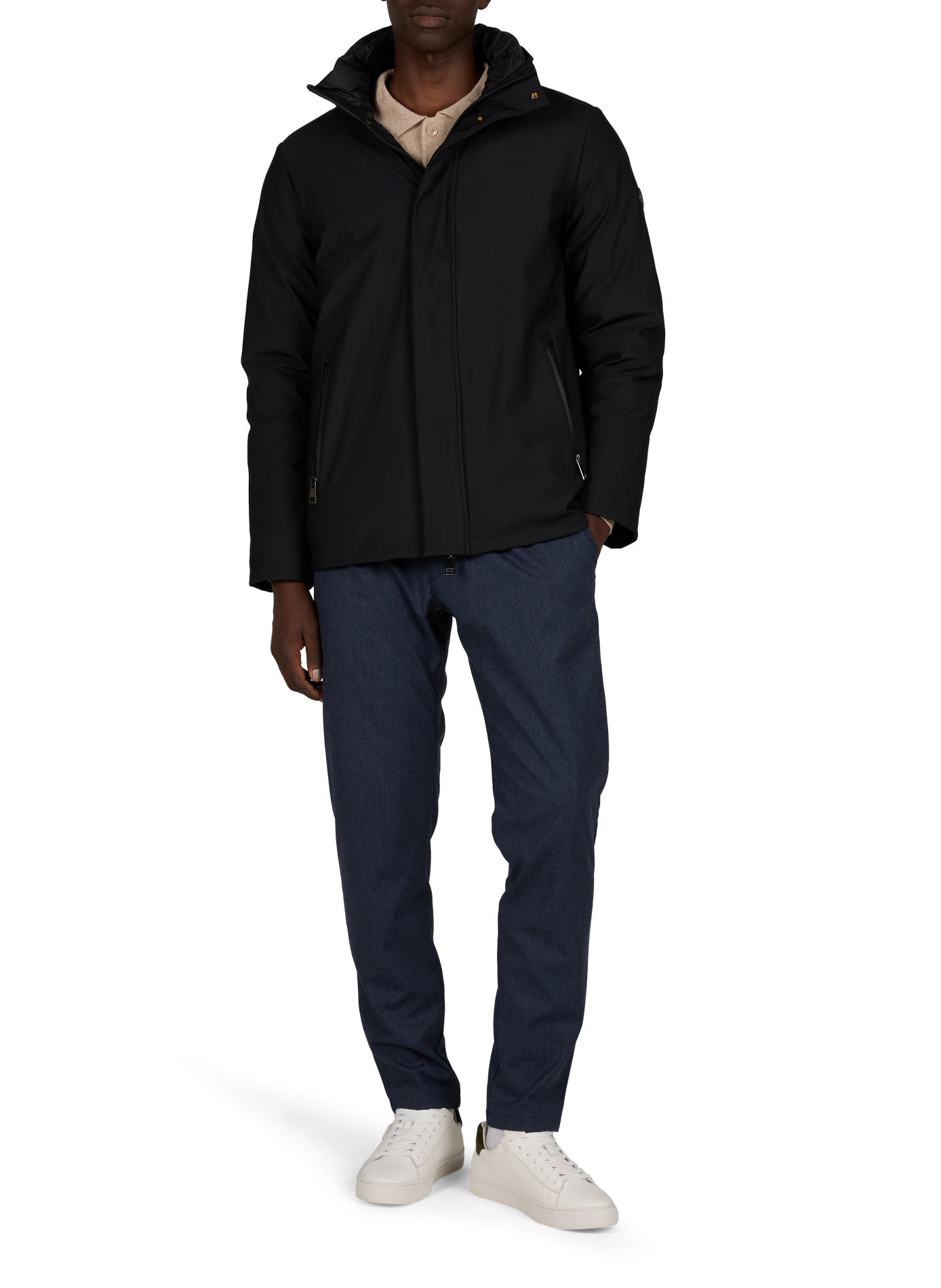 Mid-length parka Gaspard Cardell with hood 1789 CALA Black