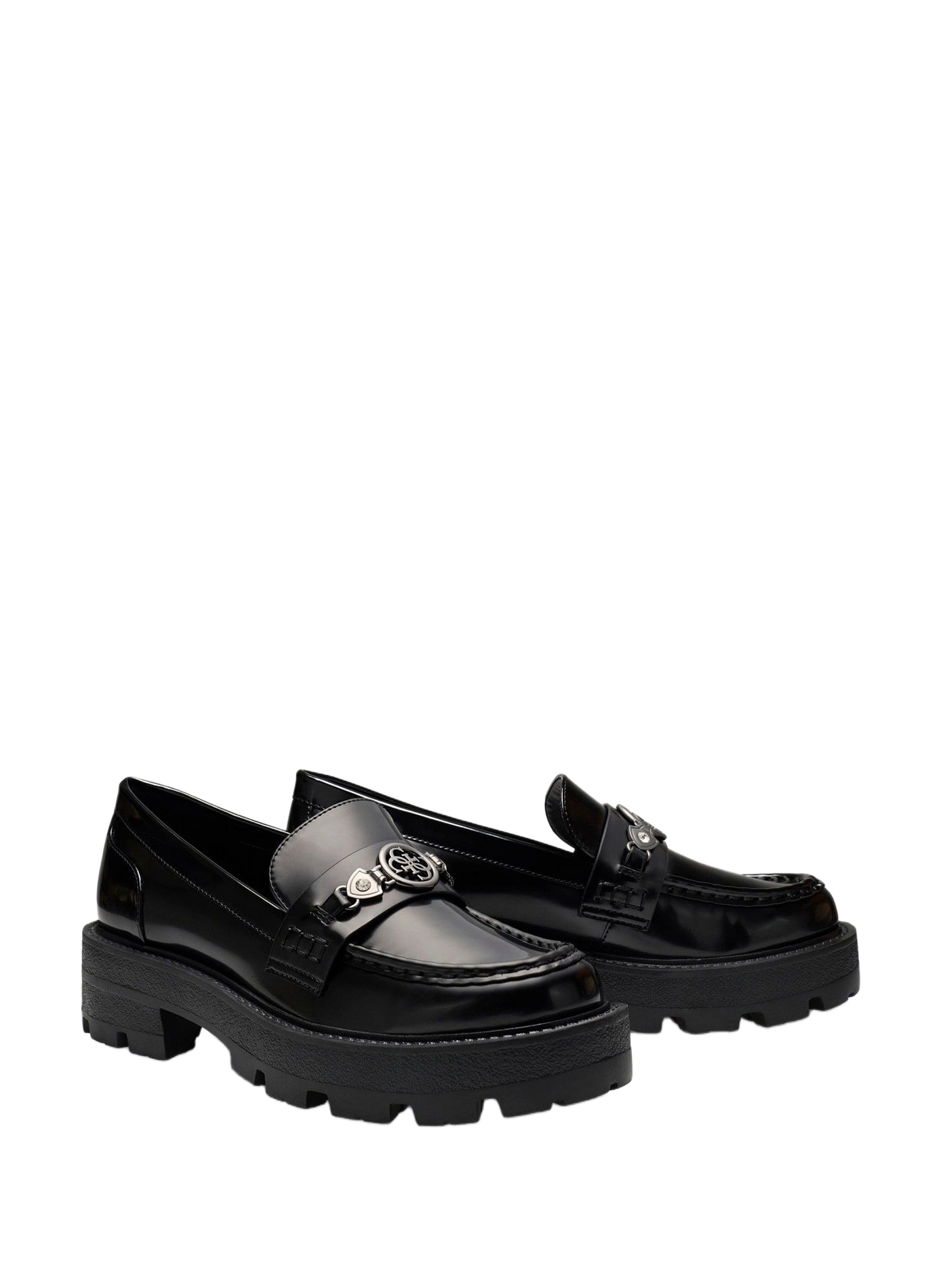 Lug-sole loafers GUESS Black