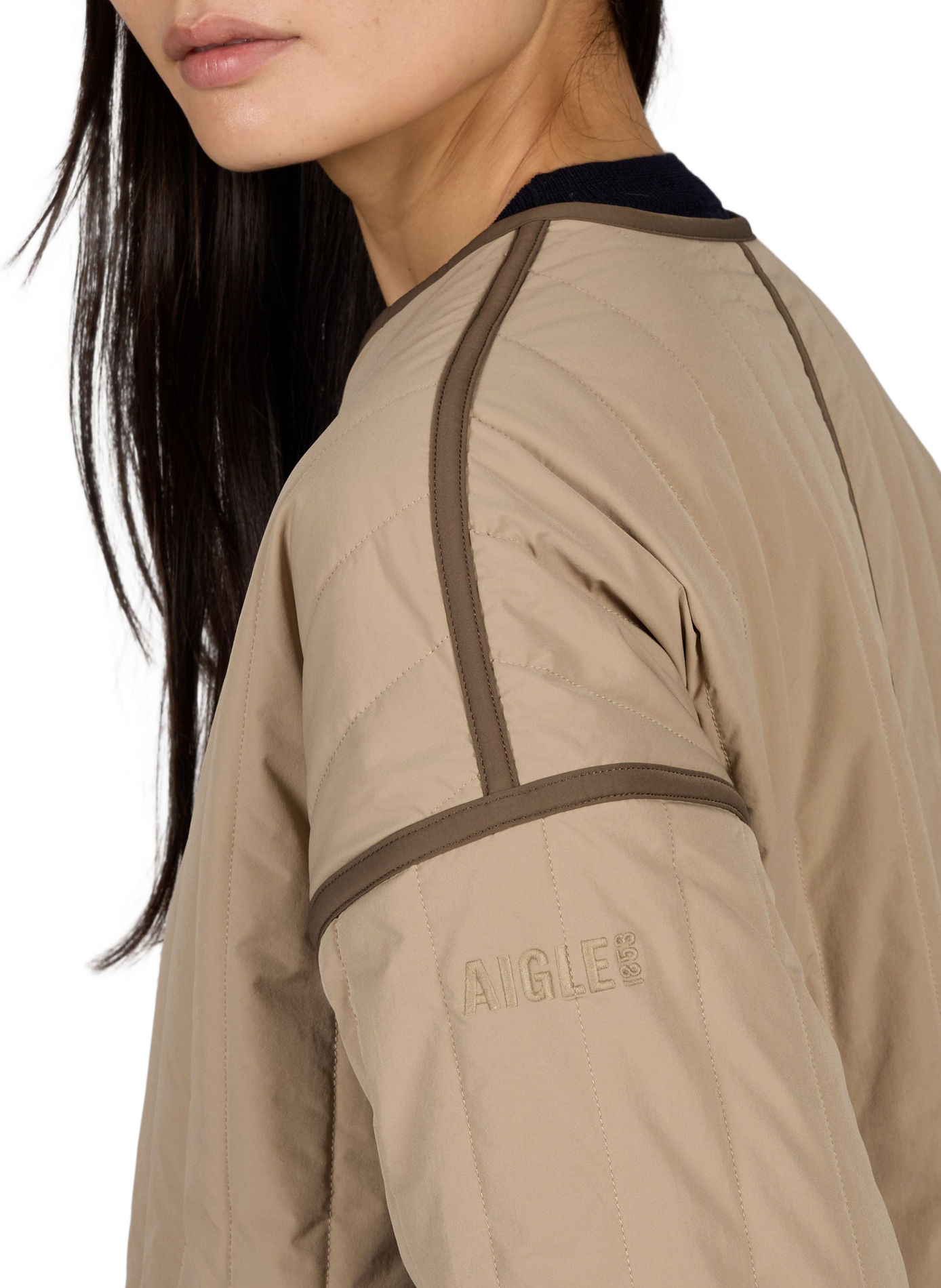 Veste manches longues matelassé AIGLE Beige