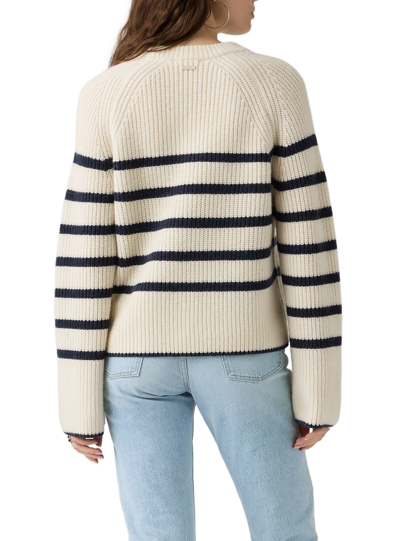 Gerader Pullover aus gestreifter Wollmischung LEVI'S Weiss