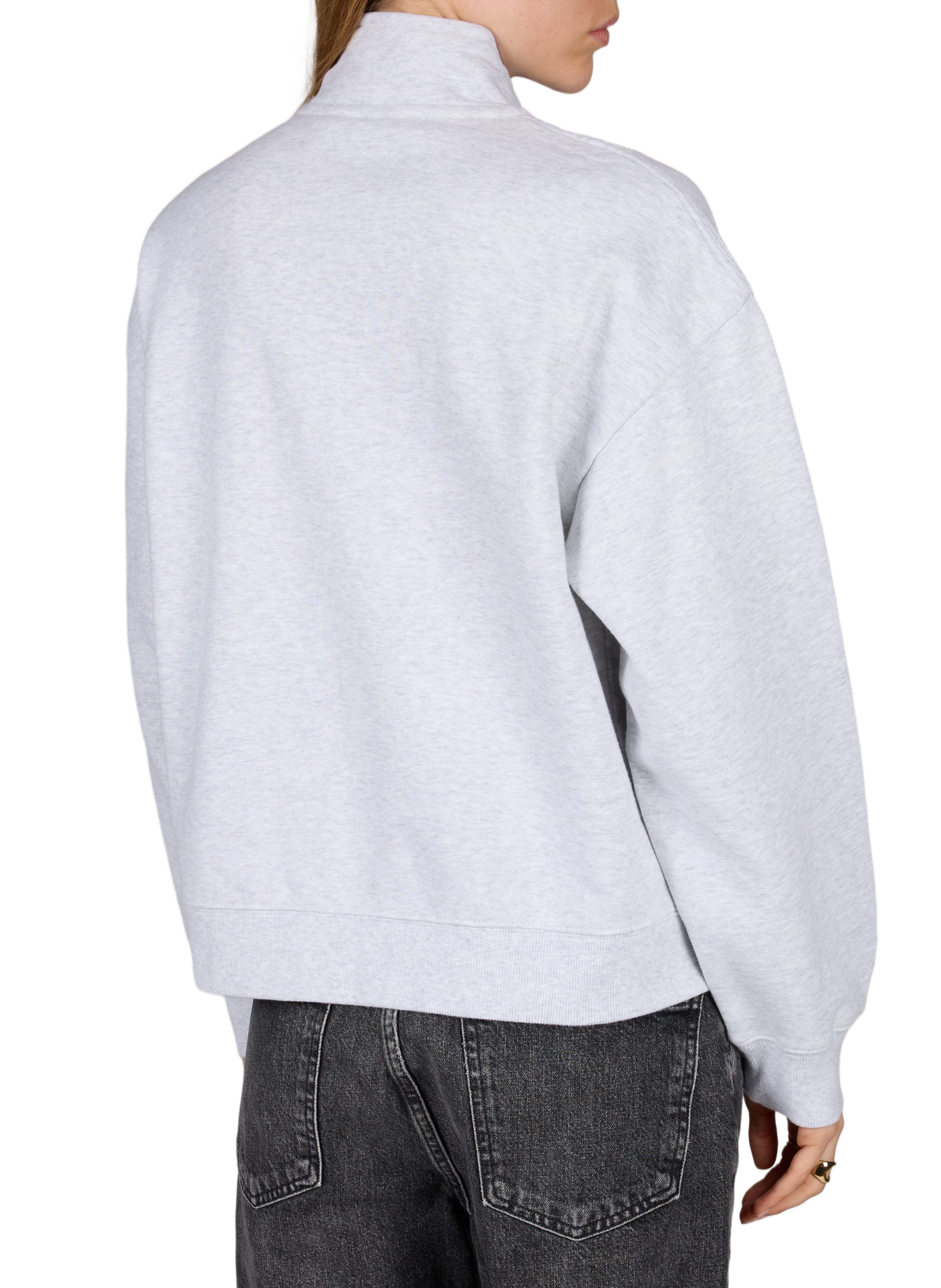 Zip-up high-neck sweatshirt in cotton blend CARHARTT WIP Grey