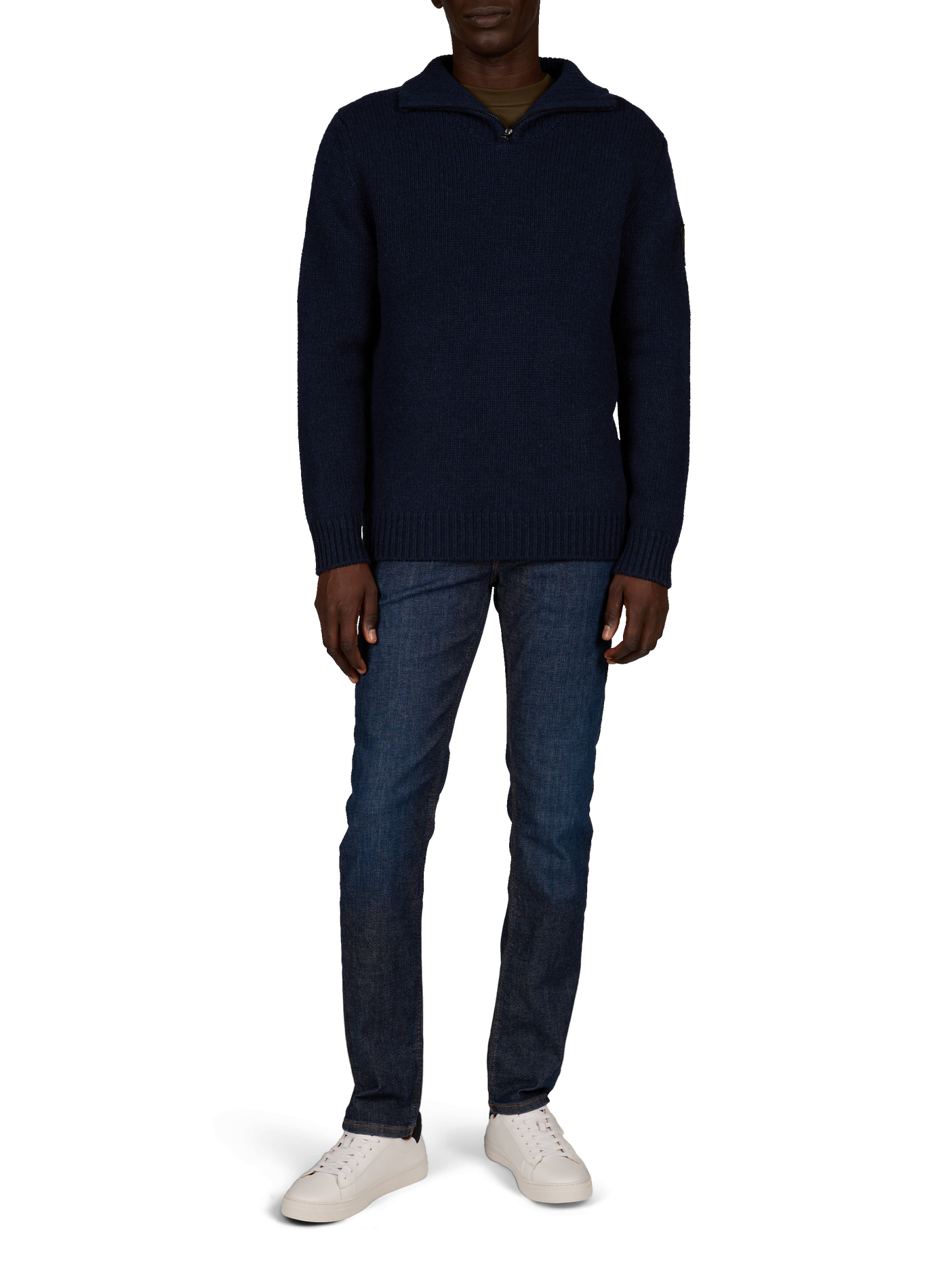 Curtiss Sweater in Wool Blend PATROUILLE DE FRANCE X REDSKINS Blue