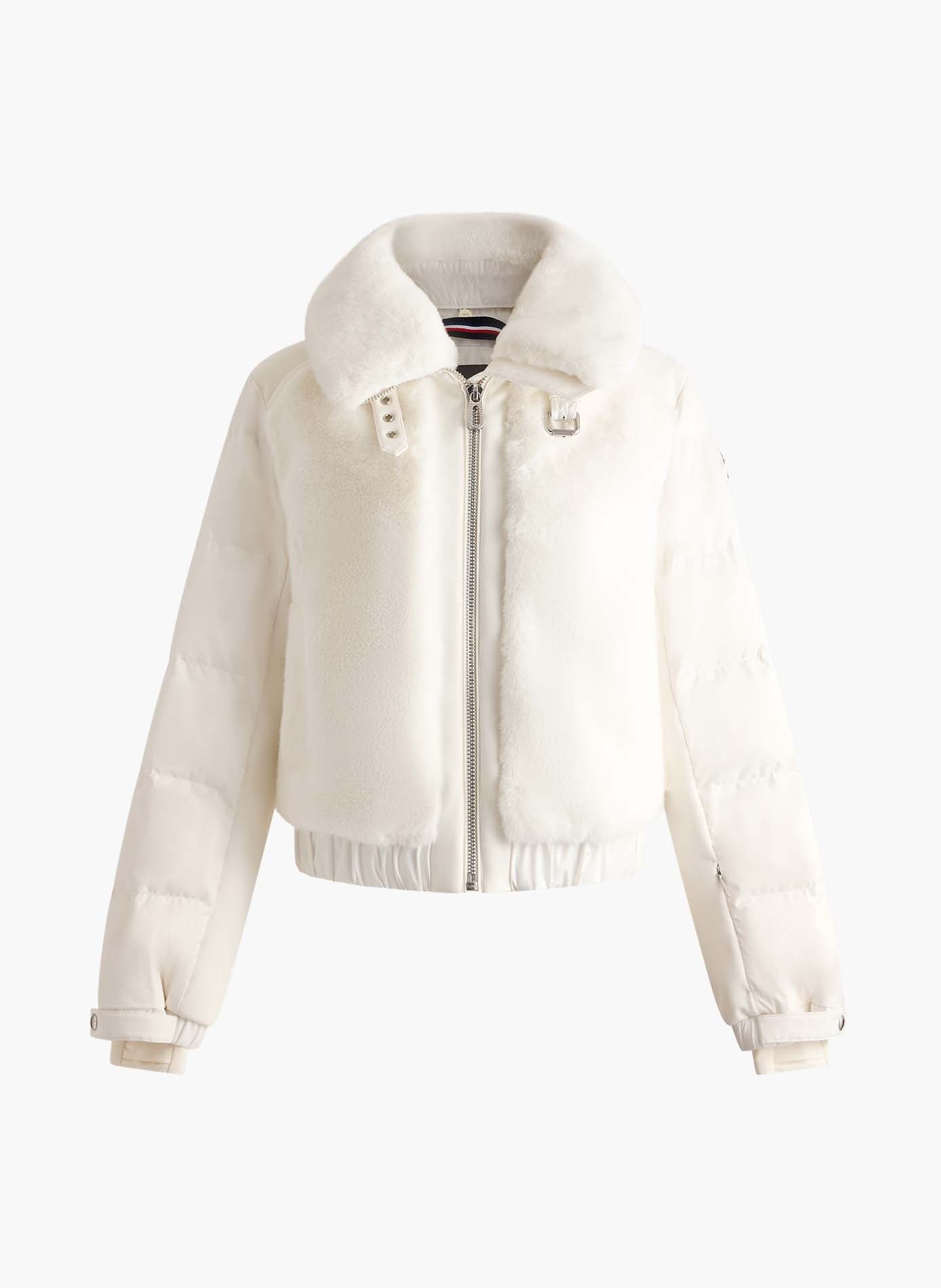 Veste de ski lenagima col chemise coupe regular FUSALP Blanc