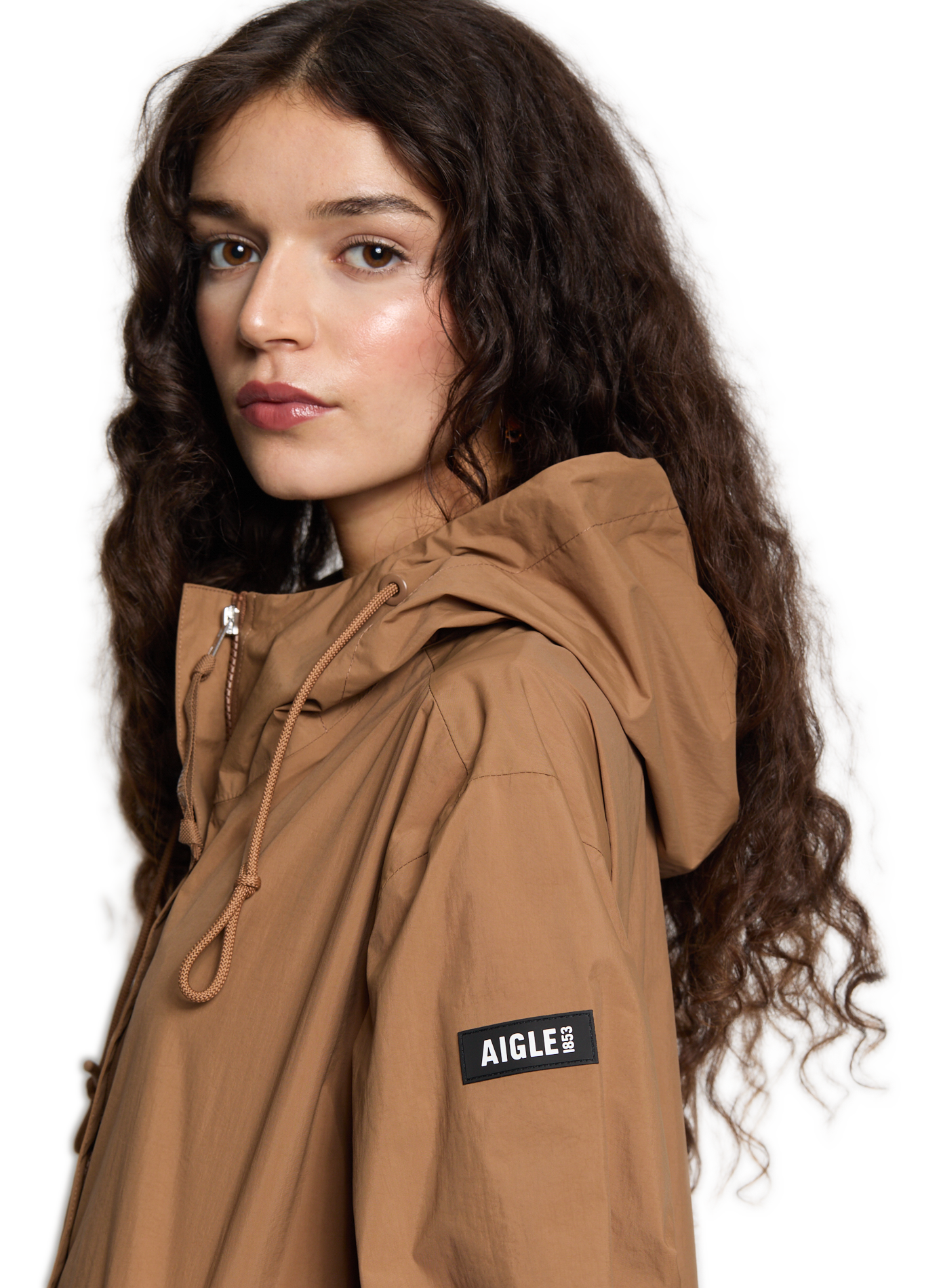 Imperméable mi-long  AIGLE Marron