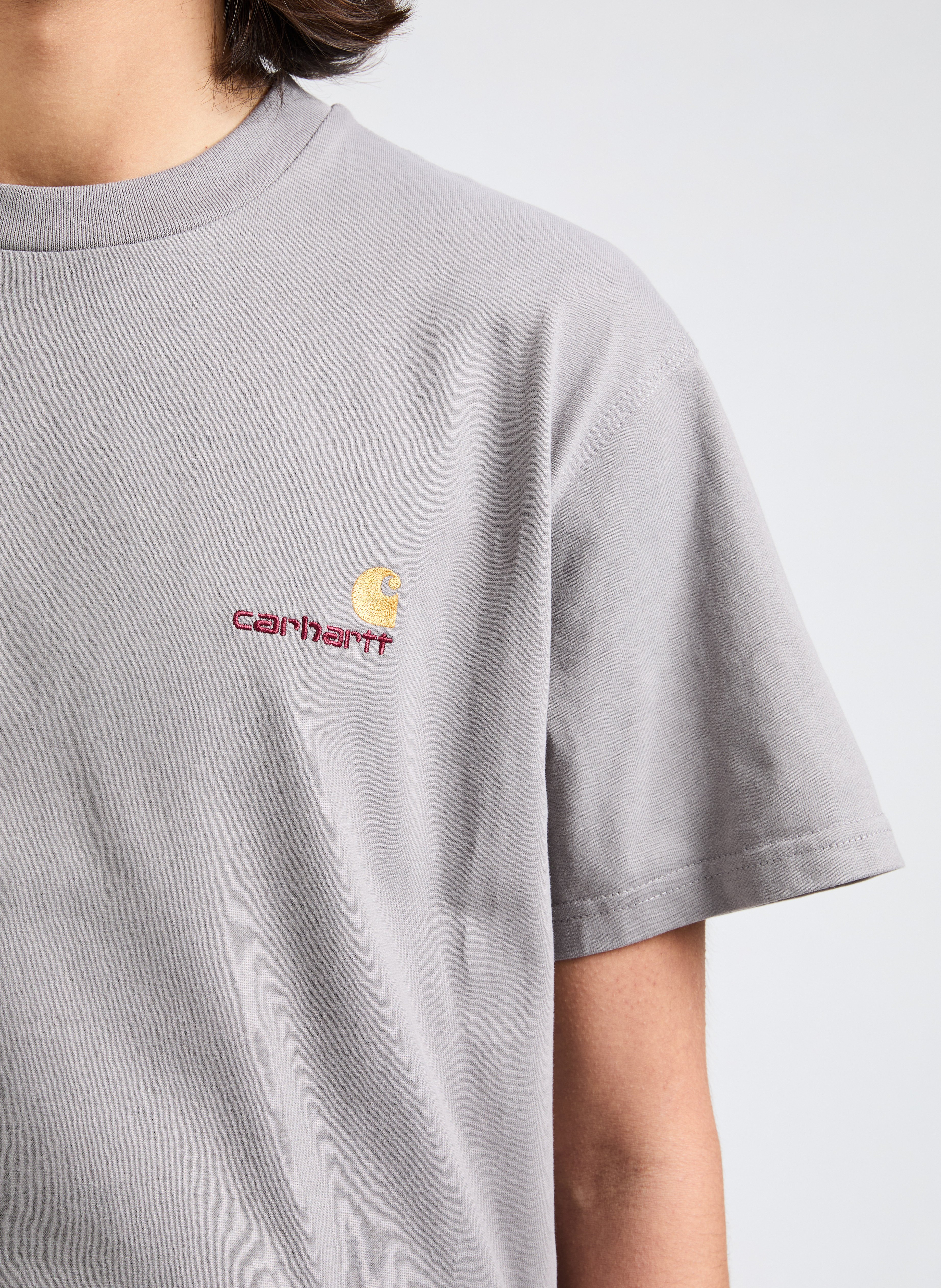 Cotton round-neck T-shirt CARHARTT WIP Grey
