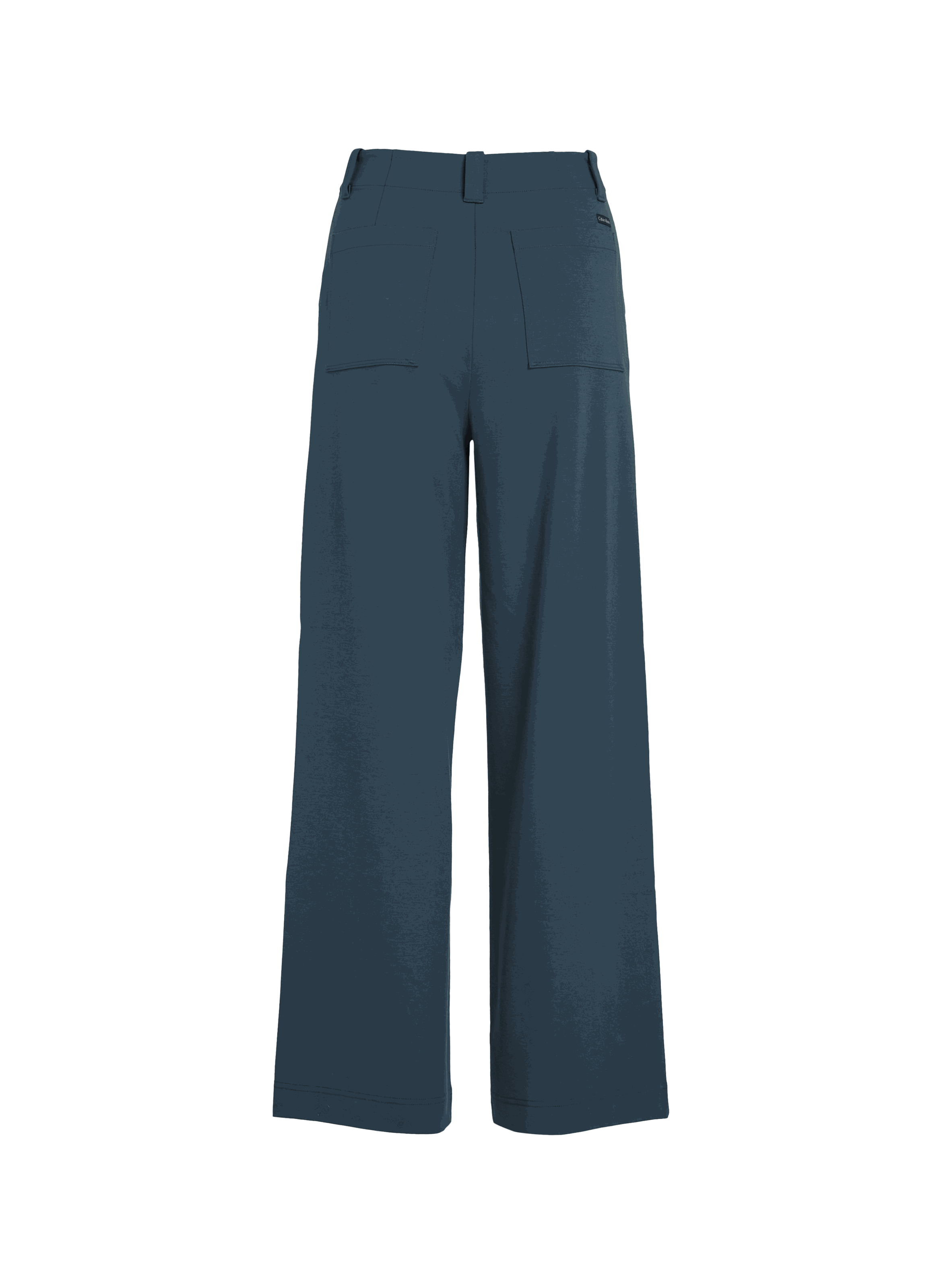 Pantalon taille haute droit CALVIN KLEIN Bleu