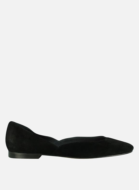 Ballerines en cuir velours domelia Noir by JONAK JONAK Ballerines en cuir velours domelia Noir