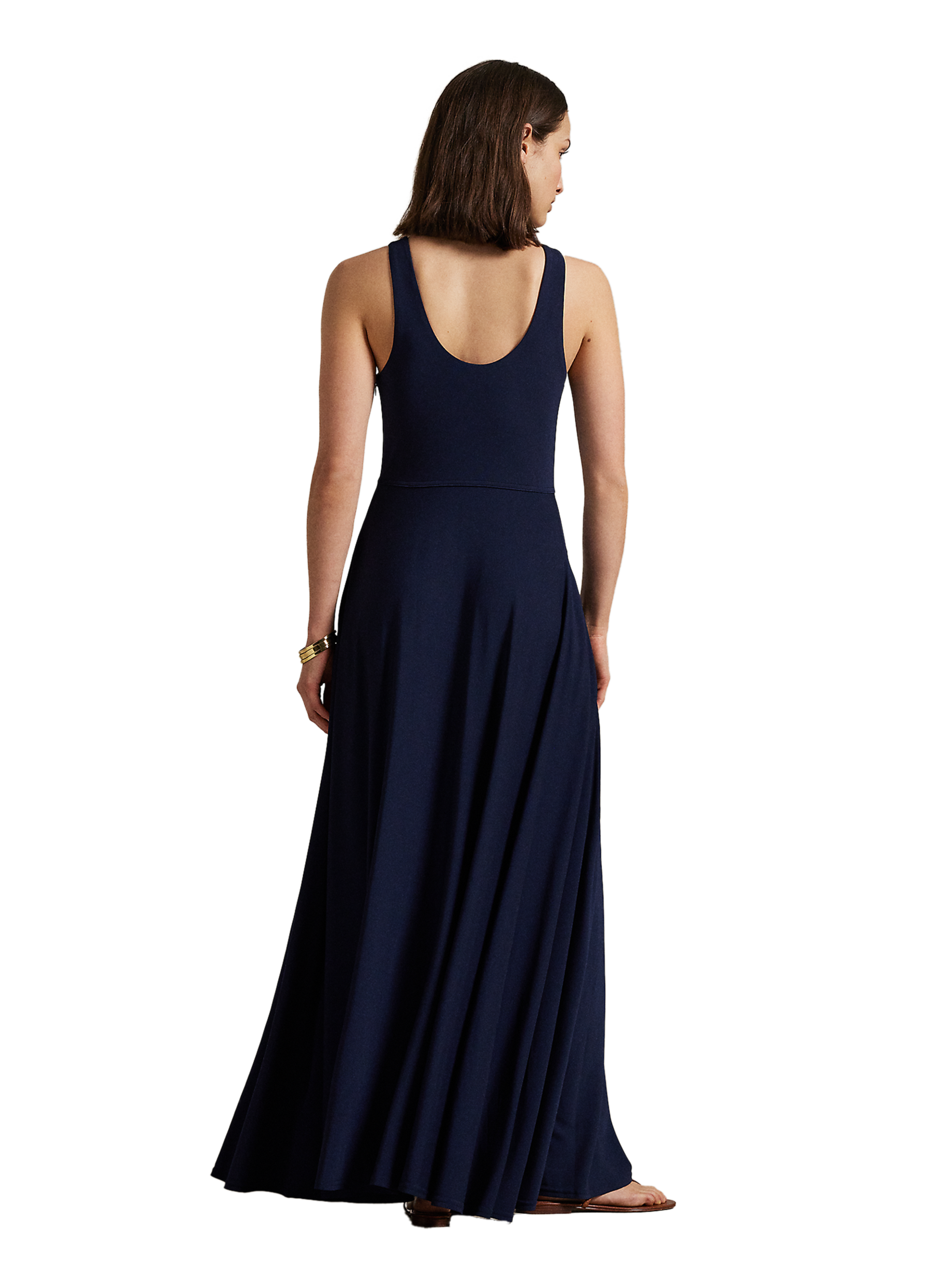 Robe longue en jersey POLO RALPH LAUREN Bleu