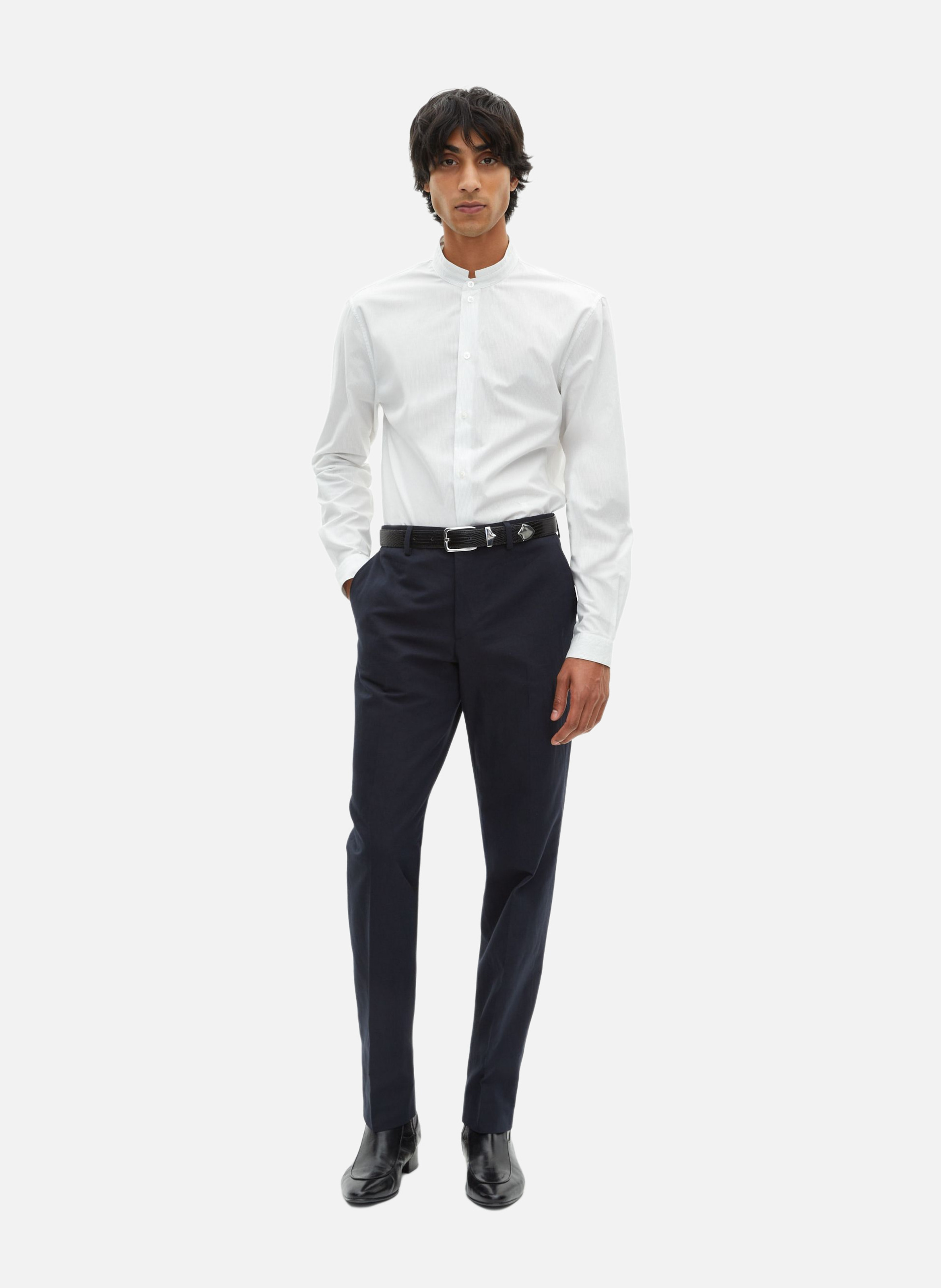 Chemise formelle col officier THE KOOPLES Blanc