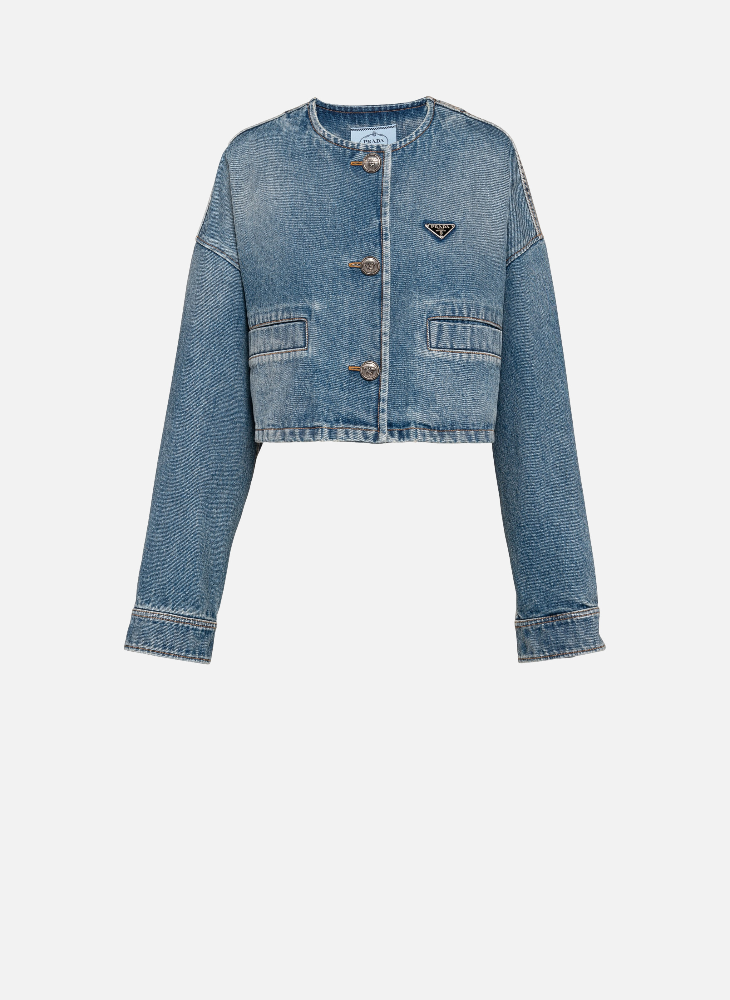 PRADA Blouson en denim Bleu