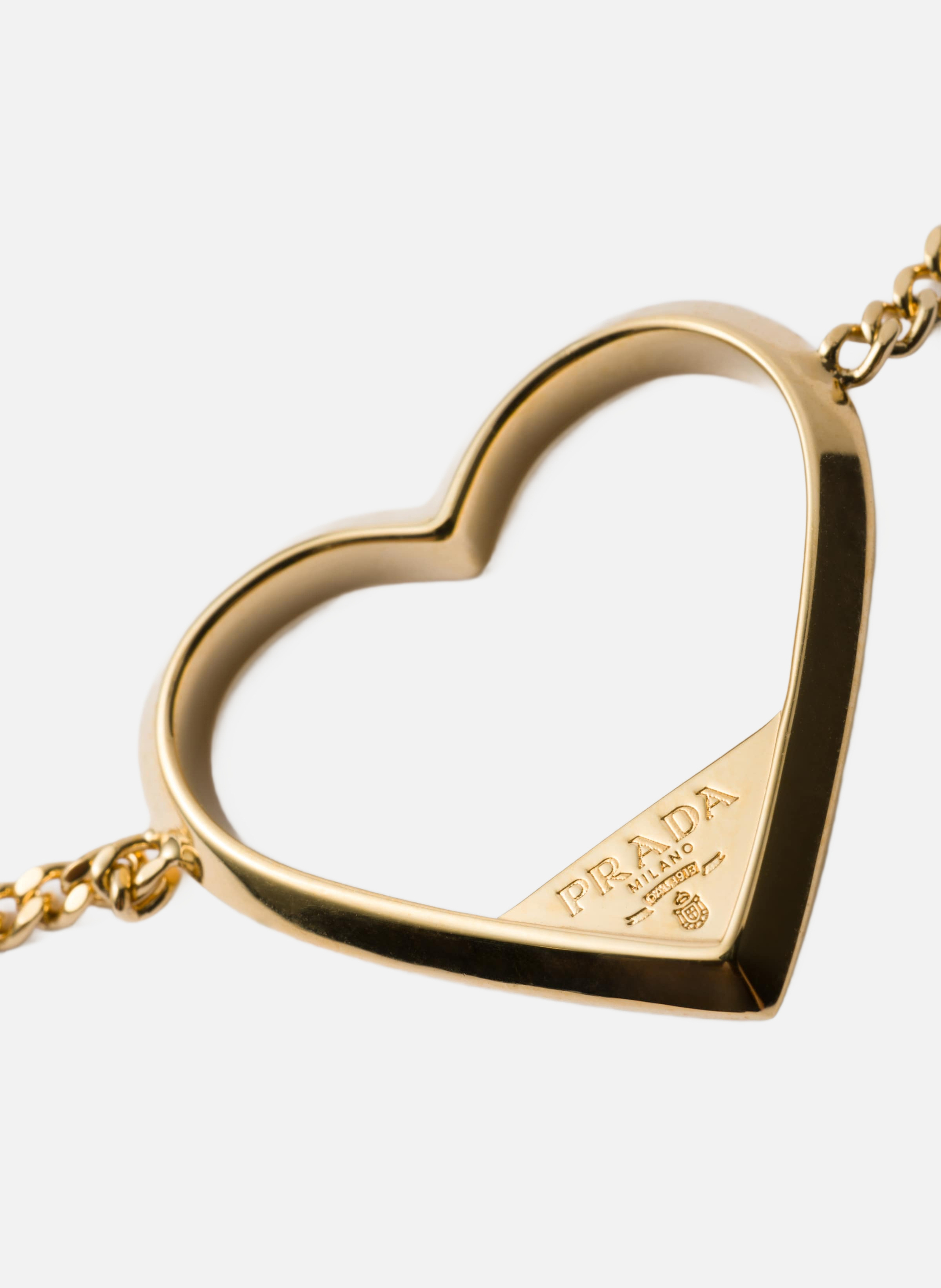 Bracelet en métal PRADA Argent