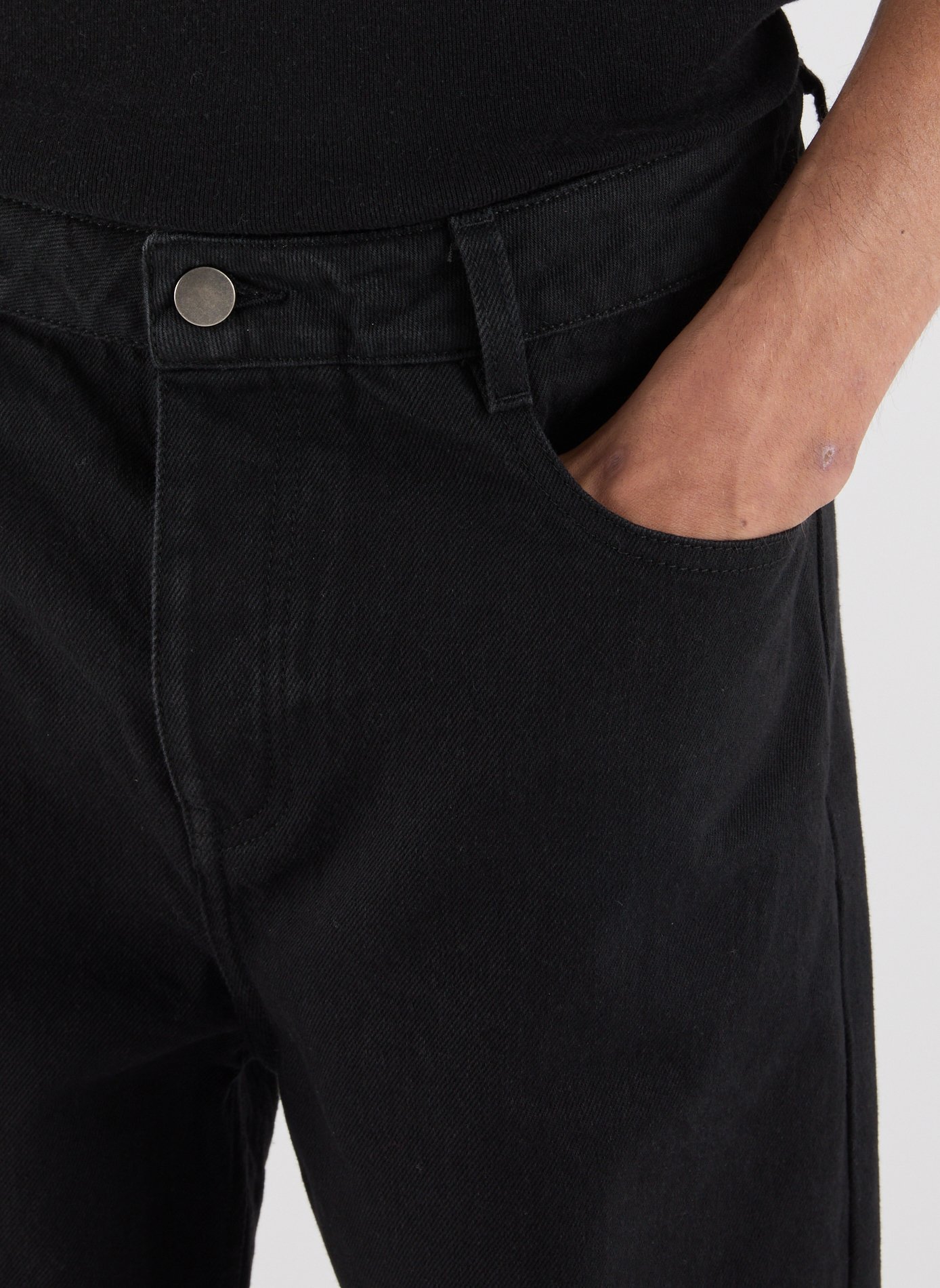 Straight-fit cotton jeans SAISON 1865 Black