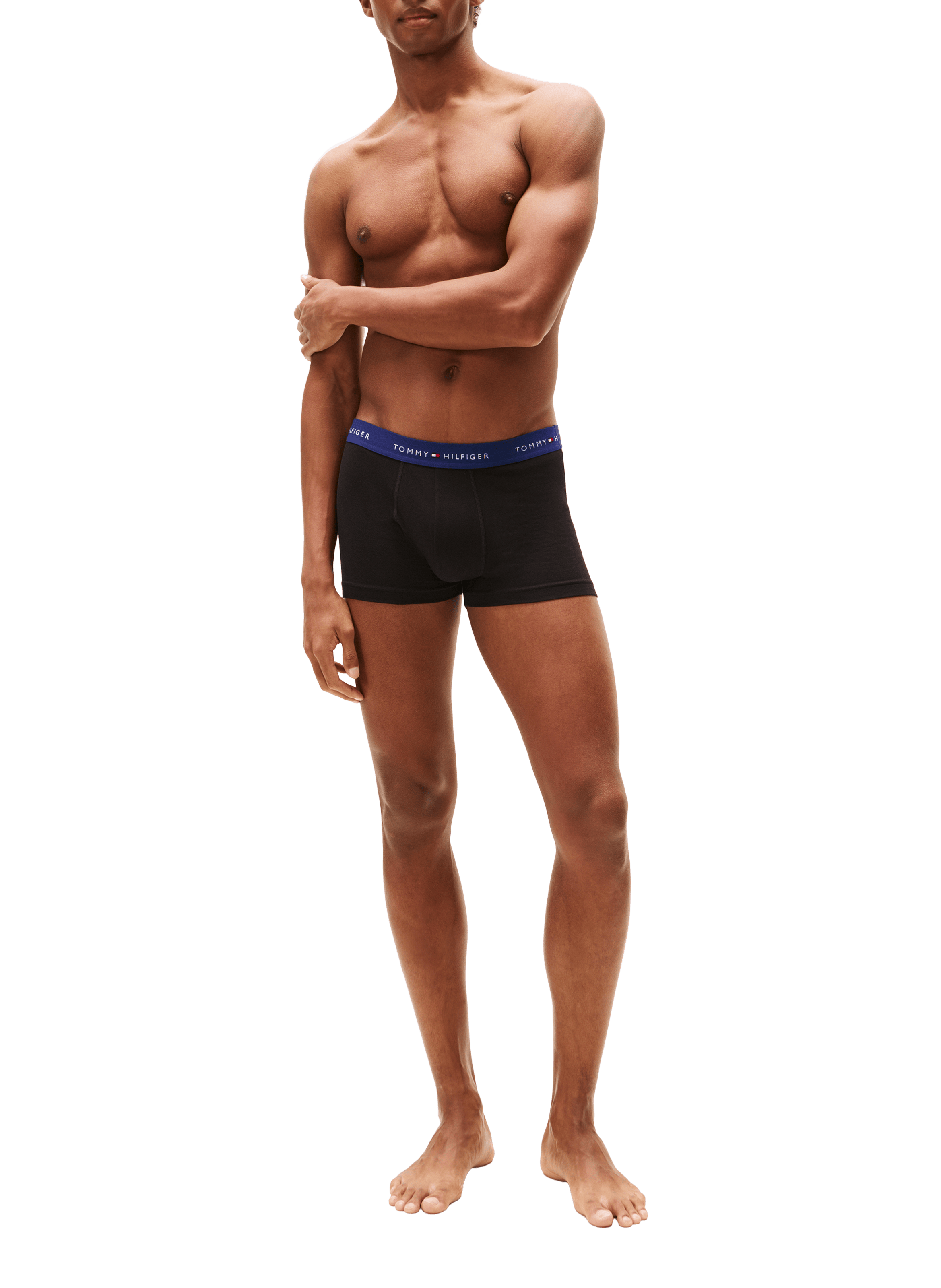 Set of three organic cotton-blend boxers TOMMY HILFIGER Black