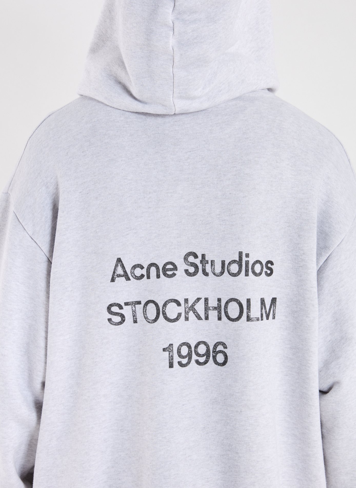 Hoodie en coton mélangé ACNE STUDIOS Gris