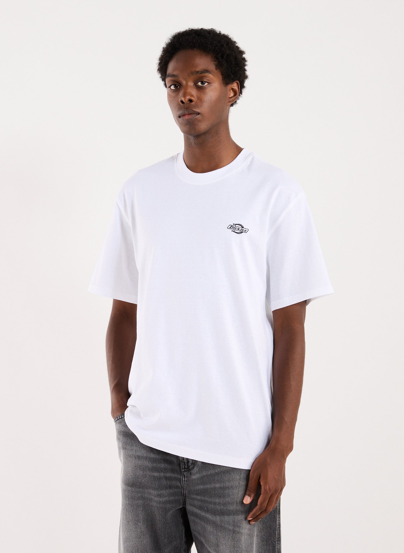 DICKIES Straight-fit cotton T-shirt White