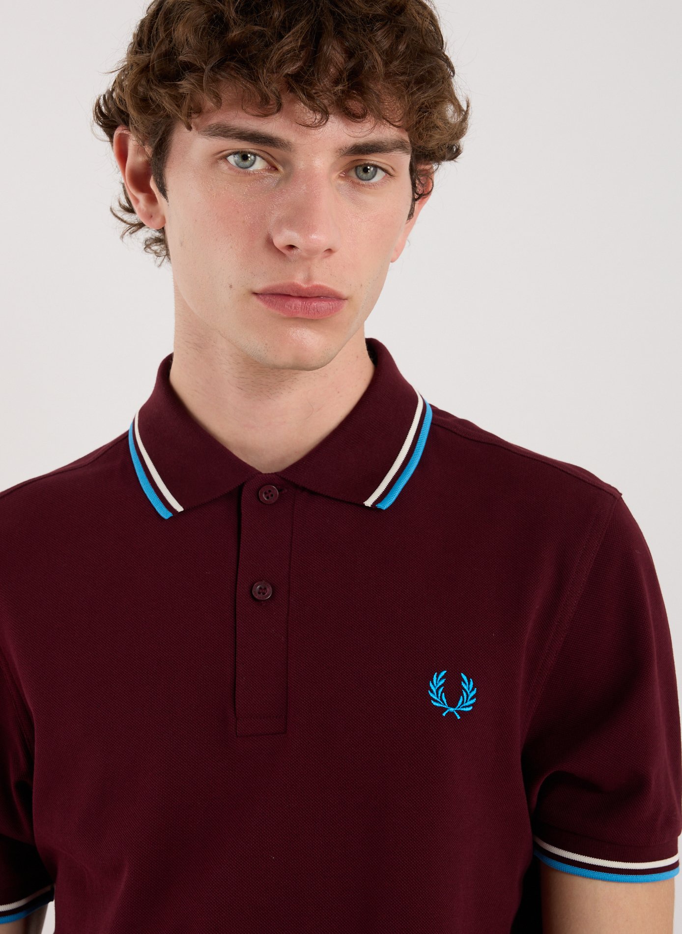 Polo en coton piqué FRED PERRY Rouge