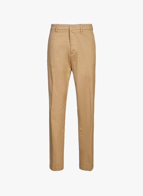 Pantalon droit en coton mélangé | Beige by REPLAY Pantalon droit en coton mélangé Beige