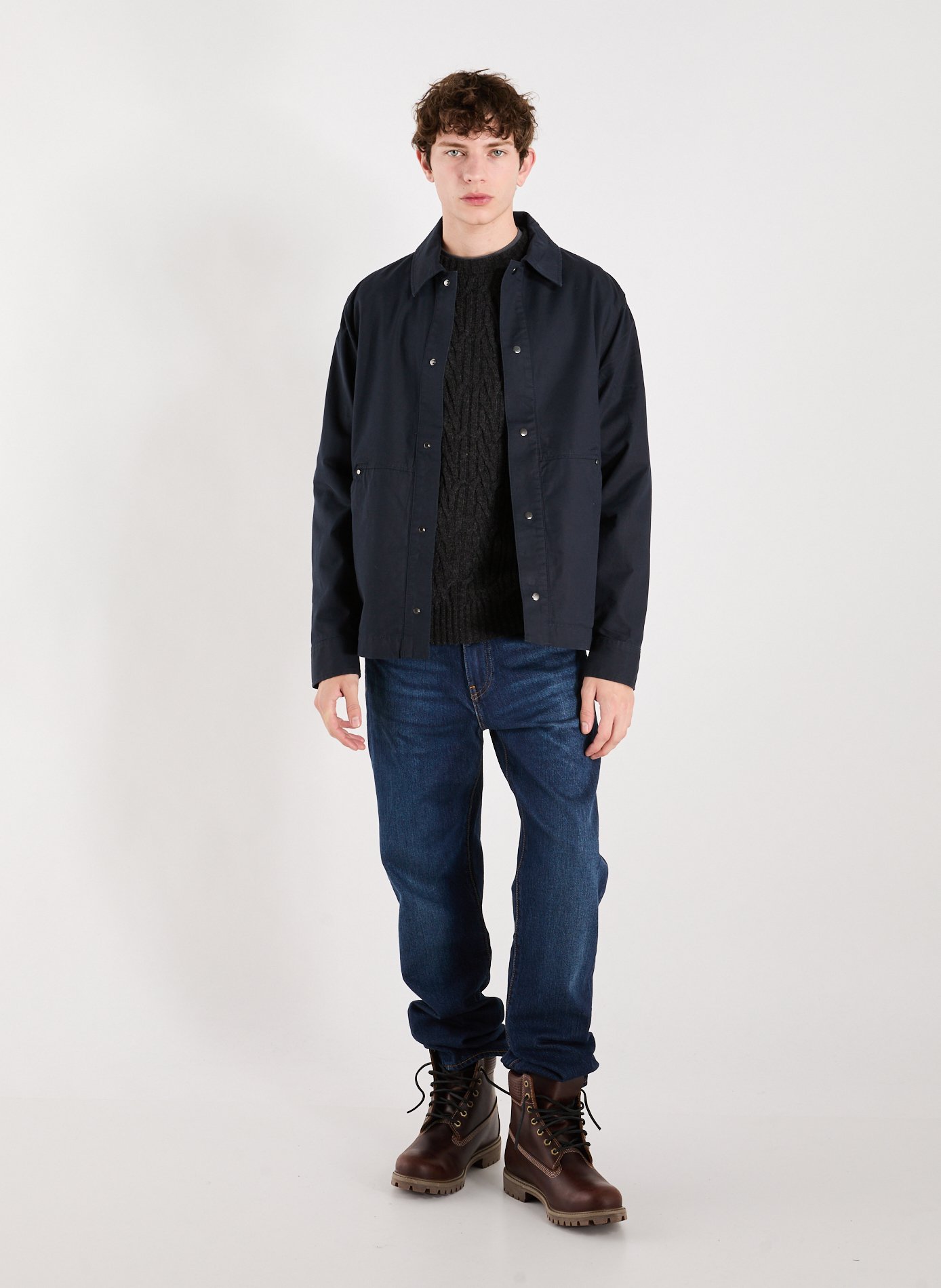 Cotton-blend overshirt LYLE & SCOTT Blue