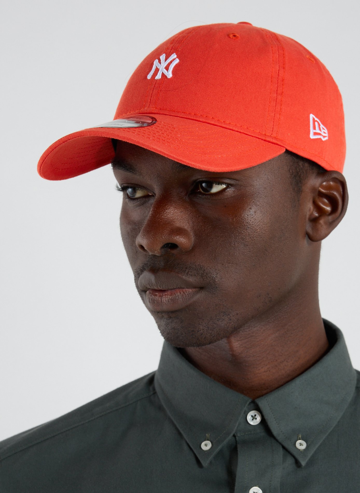Casquette brodée en coton NEW ERA Rouge