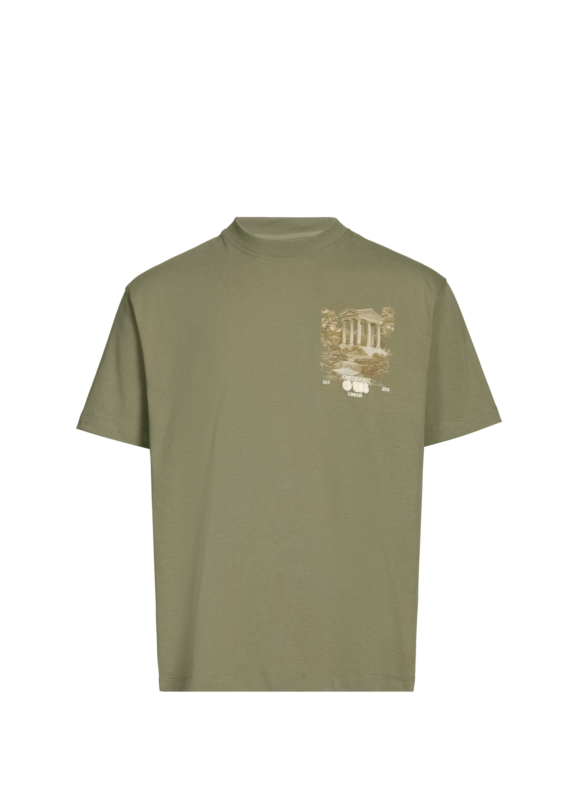 Biker-style cotton t-shirt ONLY THE BLIND Green