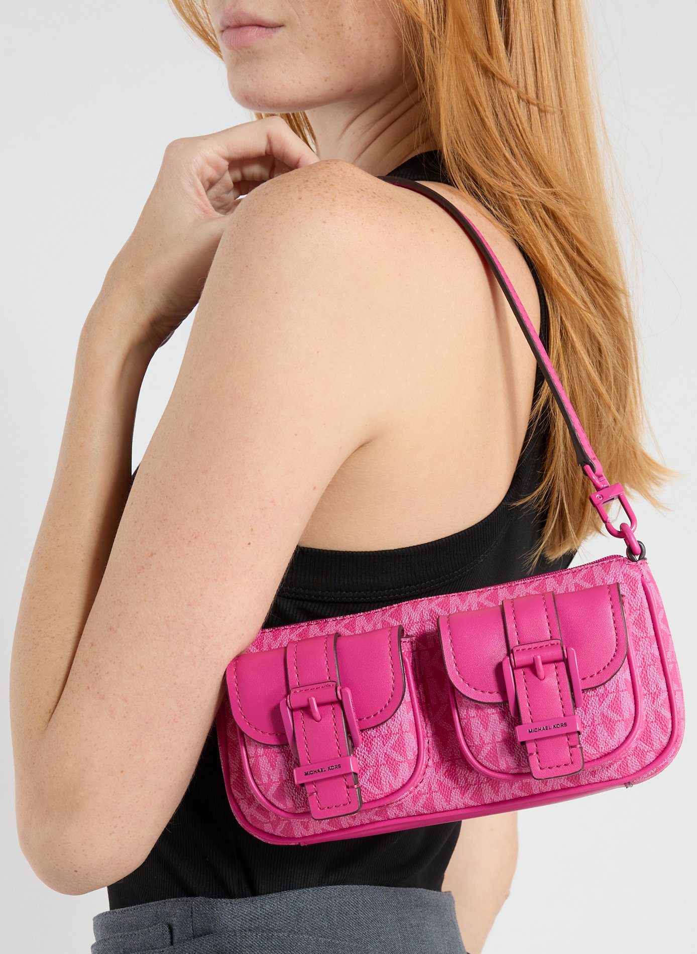 Printed handbag MICHAEL KORS Red