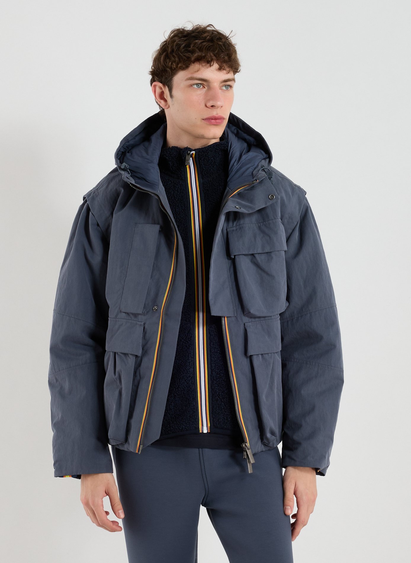 Parka courte Guillermo K-WAY Bleu
