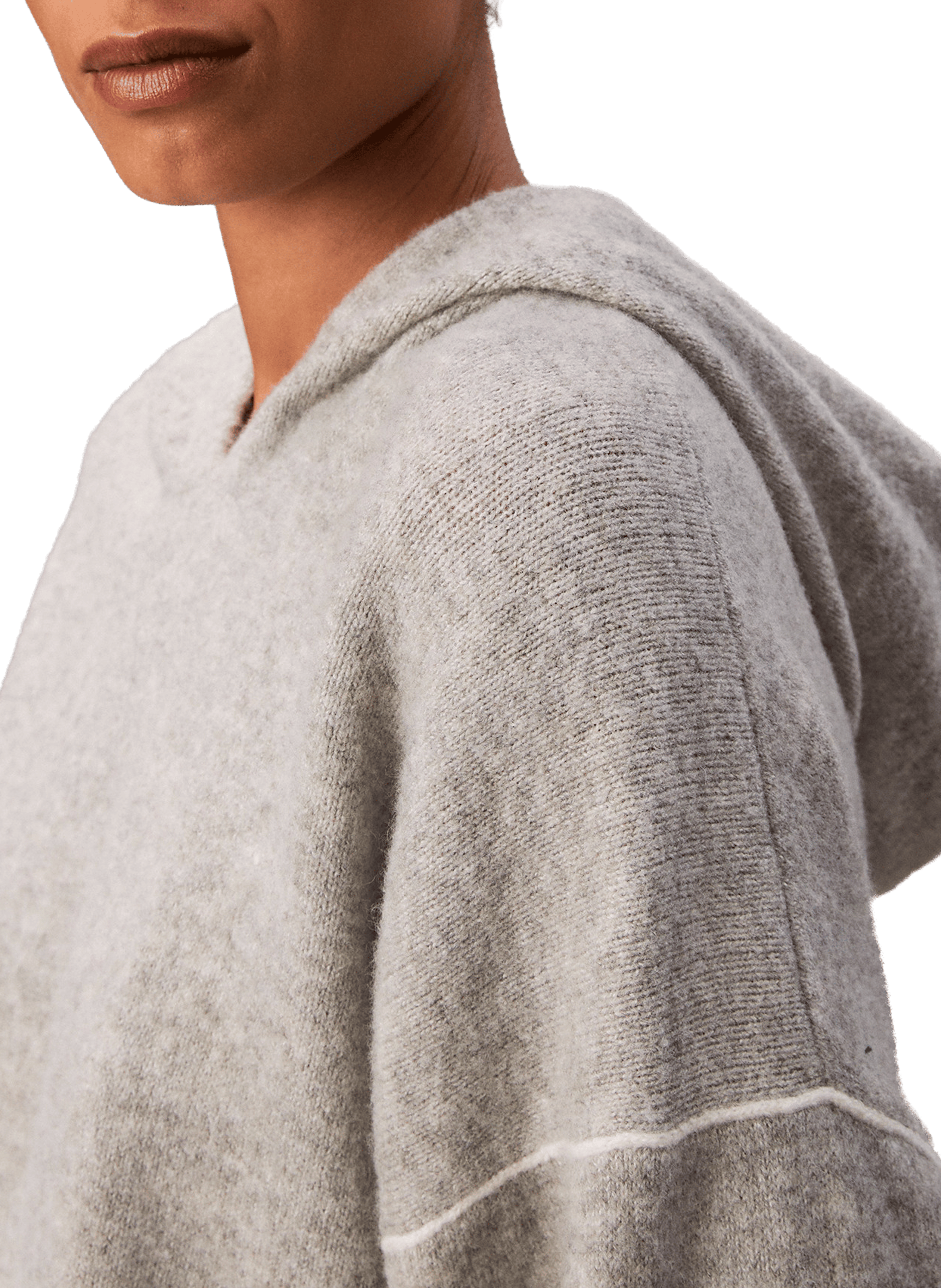 Straight Hooded Sweater CALVIN KLEIN Grey