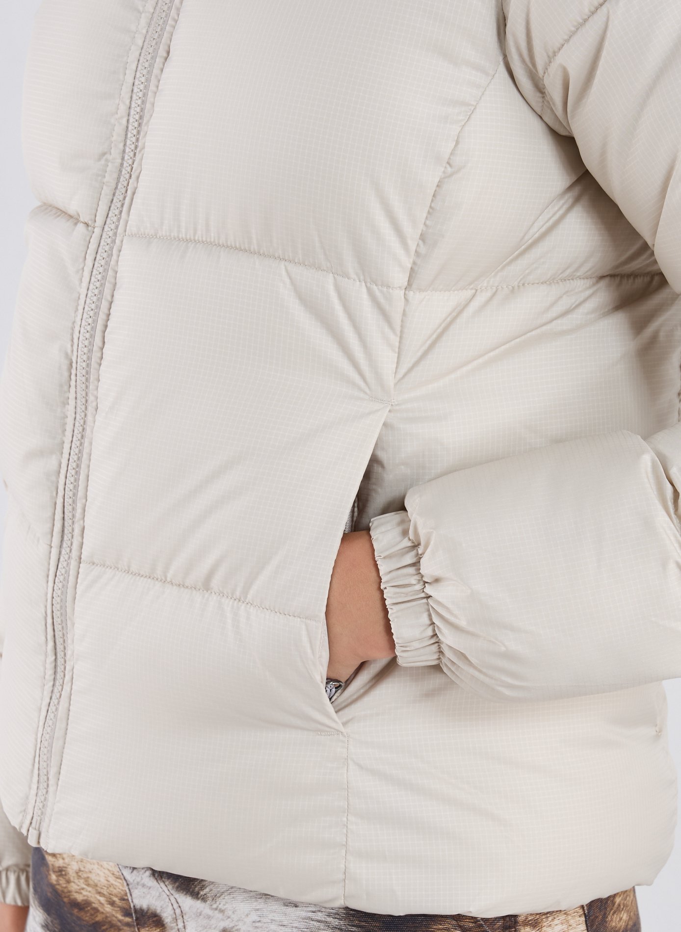 Doudoune droite à col montant COLUMBIA Beige