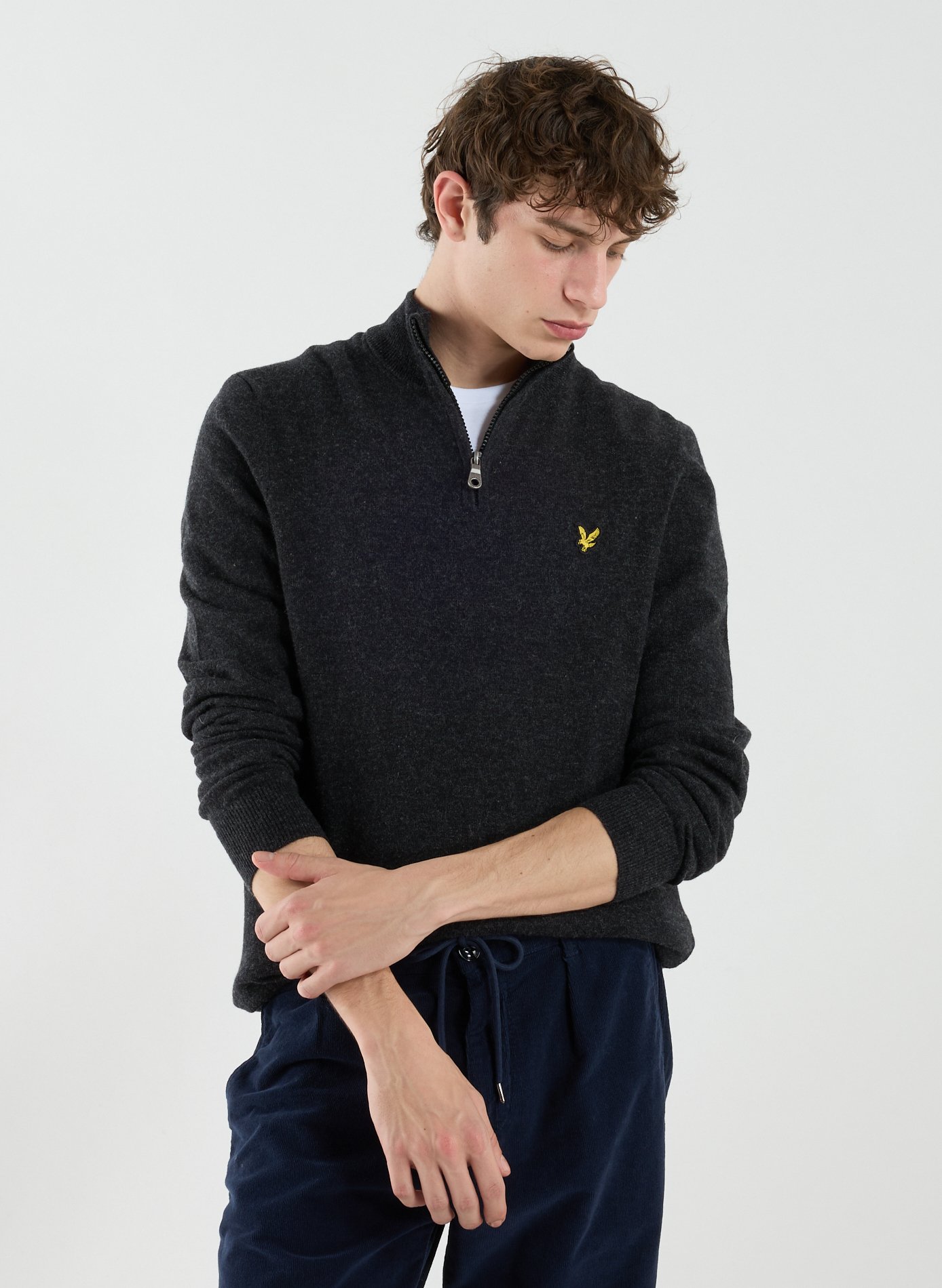 Zip-Neck Jumper LYLE & SCOTT Black