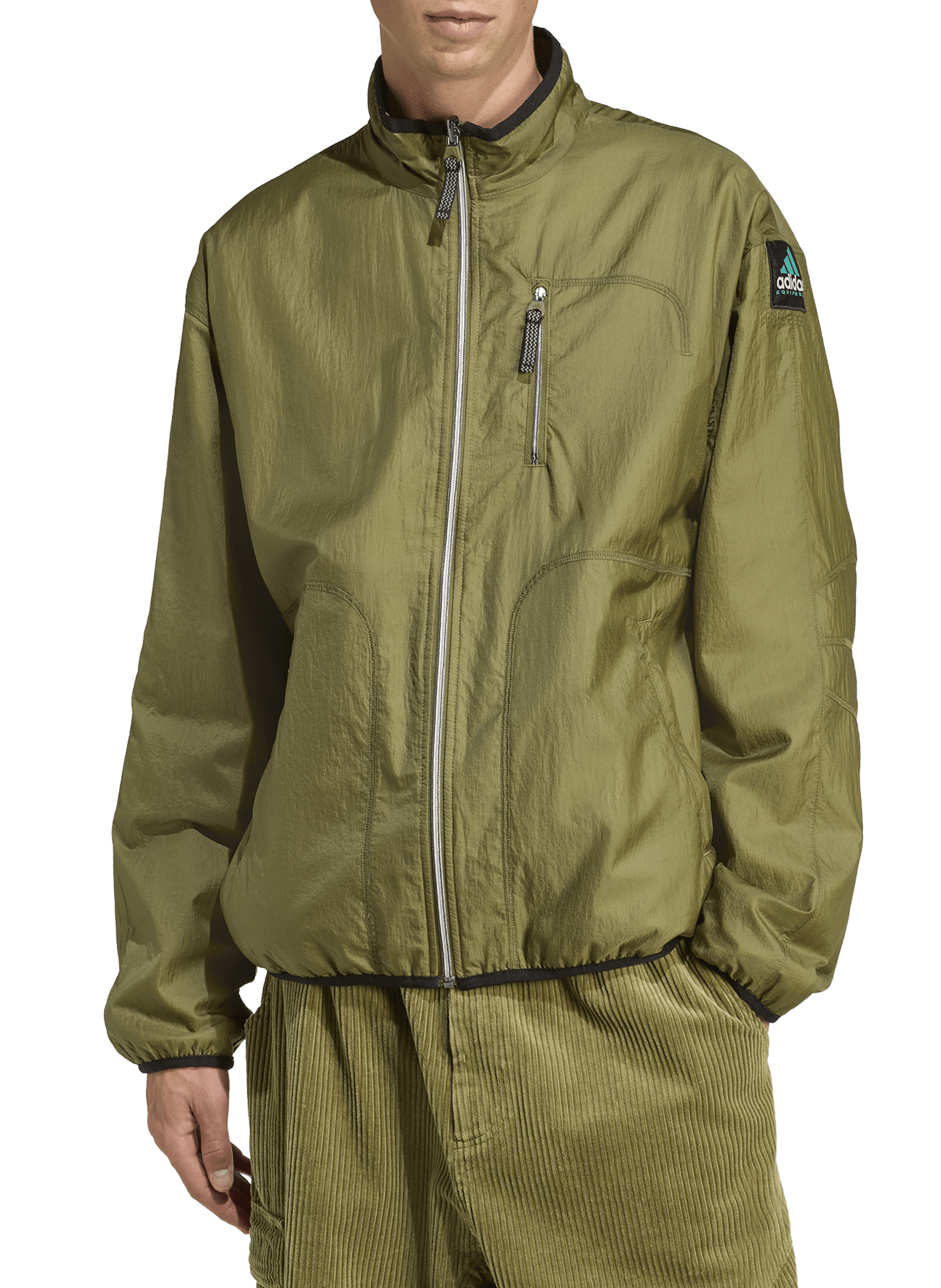 Oversized reversible jacket with high collar ADIDAS Green